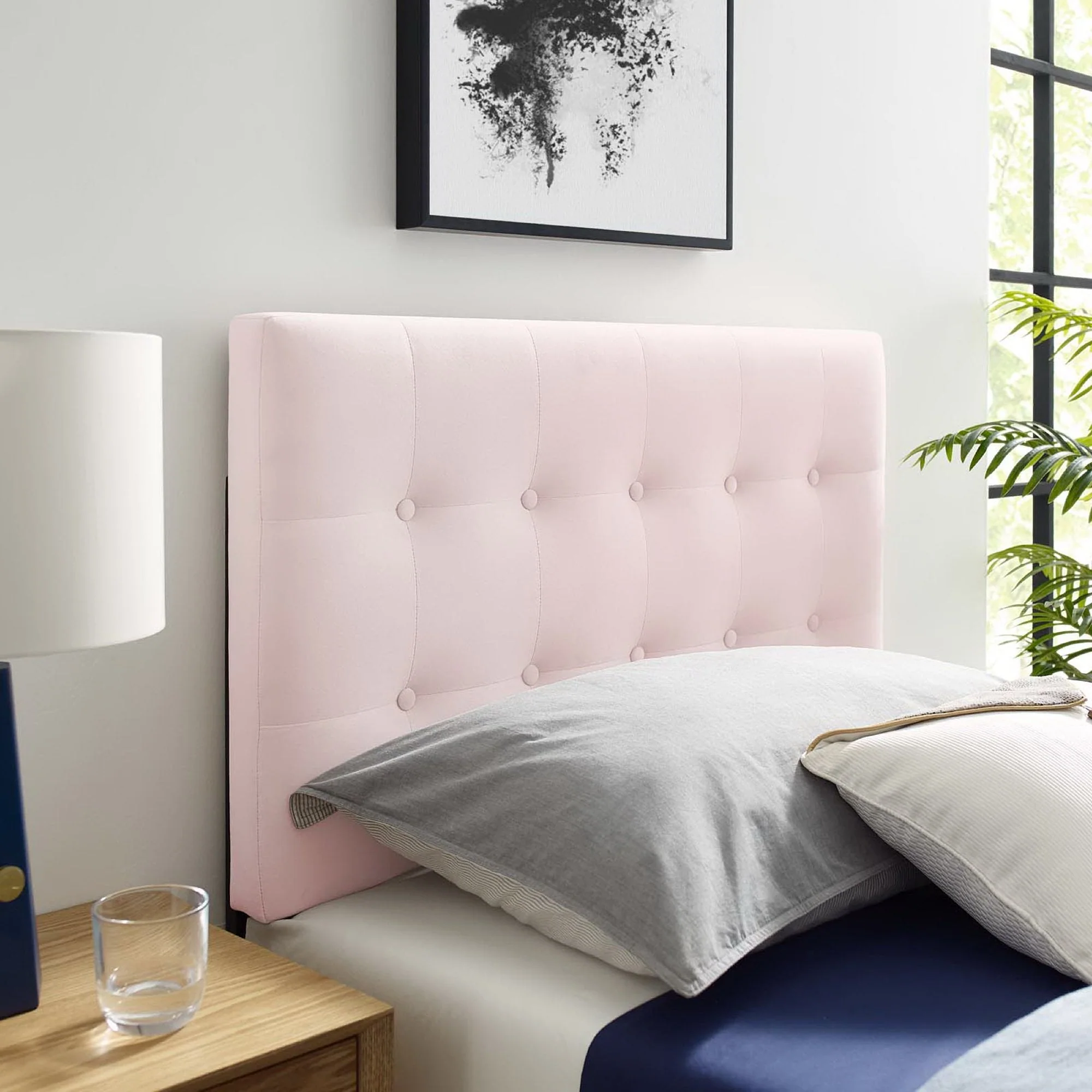 Biscuit Tufted Performance Velvet Upholstered Headboard - Image 25