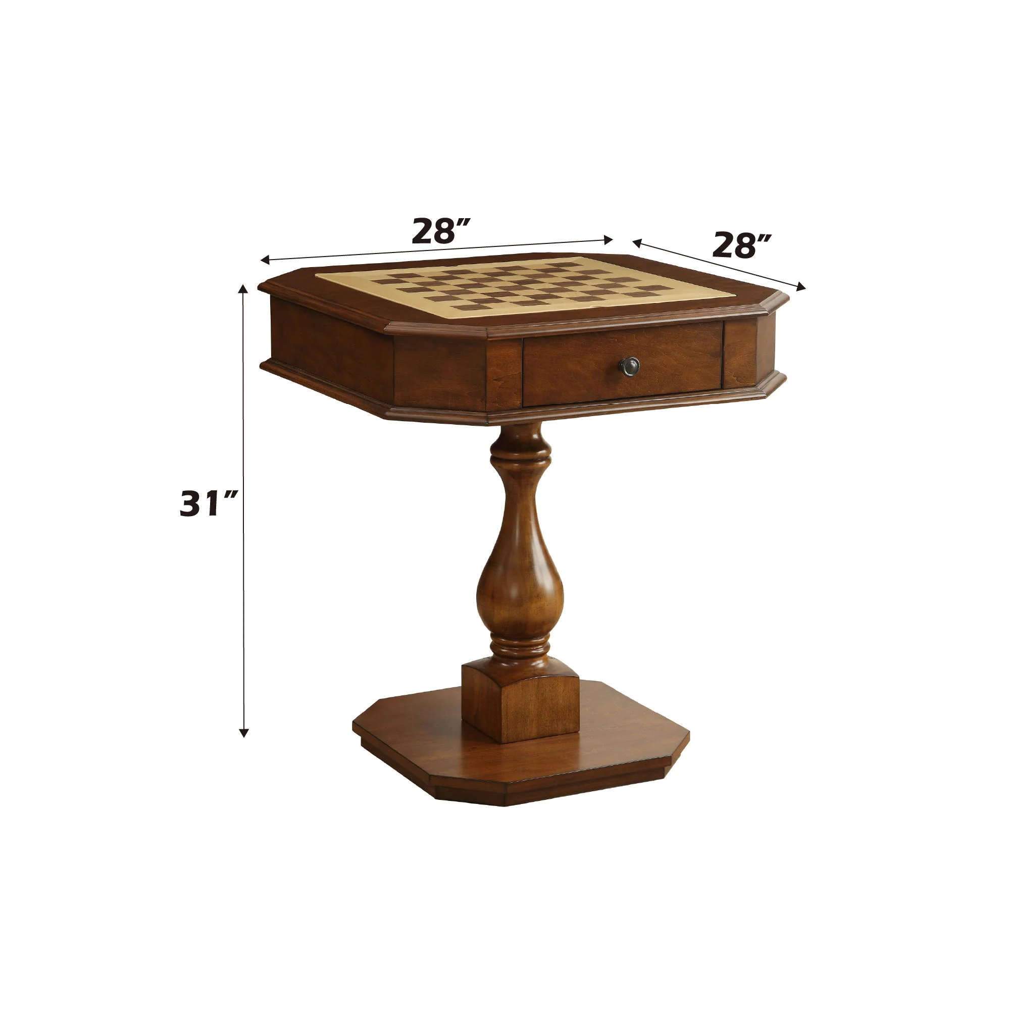 Bishop - Reversible Chess Checker Game Table With Game Tray (Chess Fingures Not Included) - Image 7