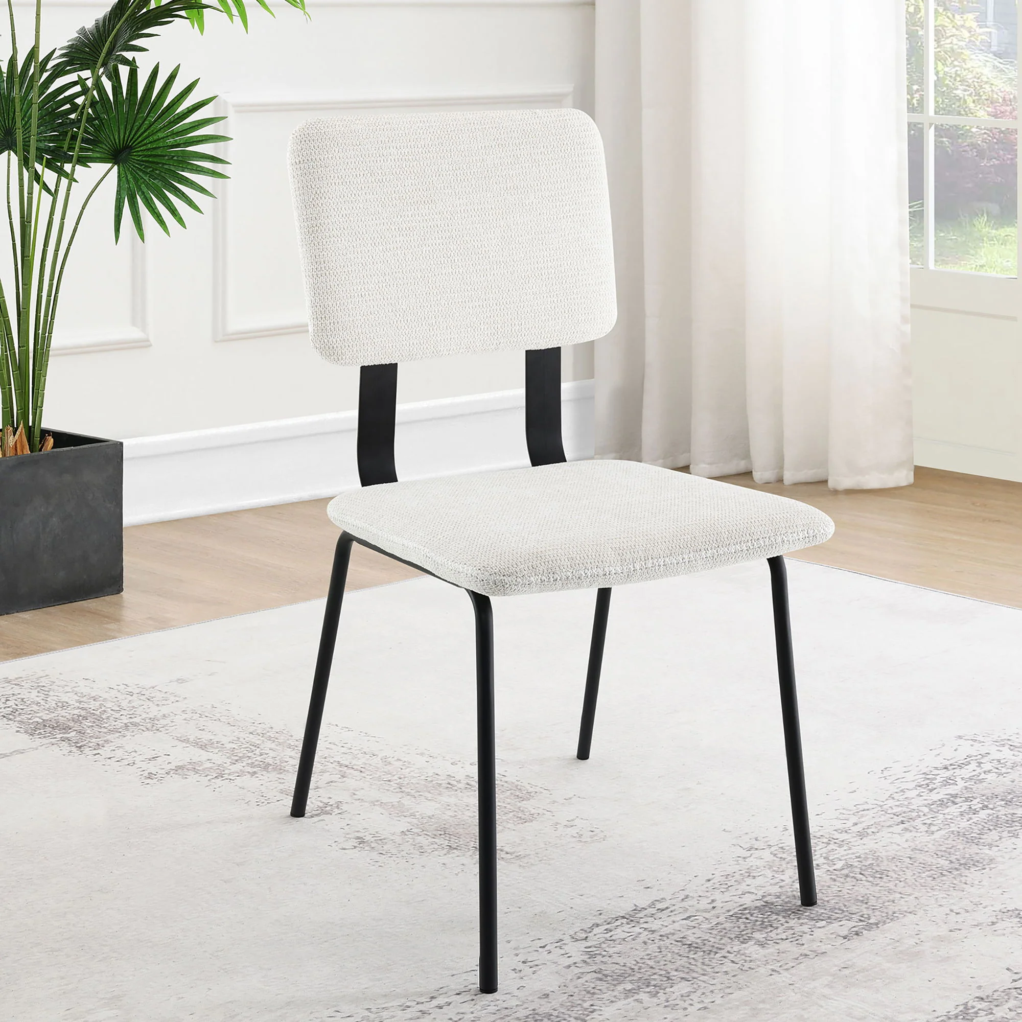 Bixby - Upholstered Dining Side Chair (Set of 2) - White - Image 5