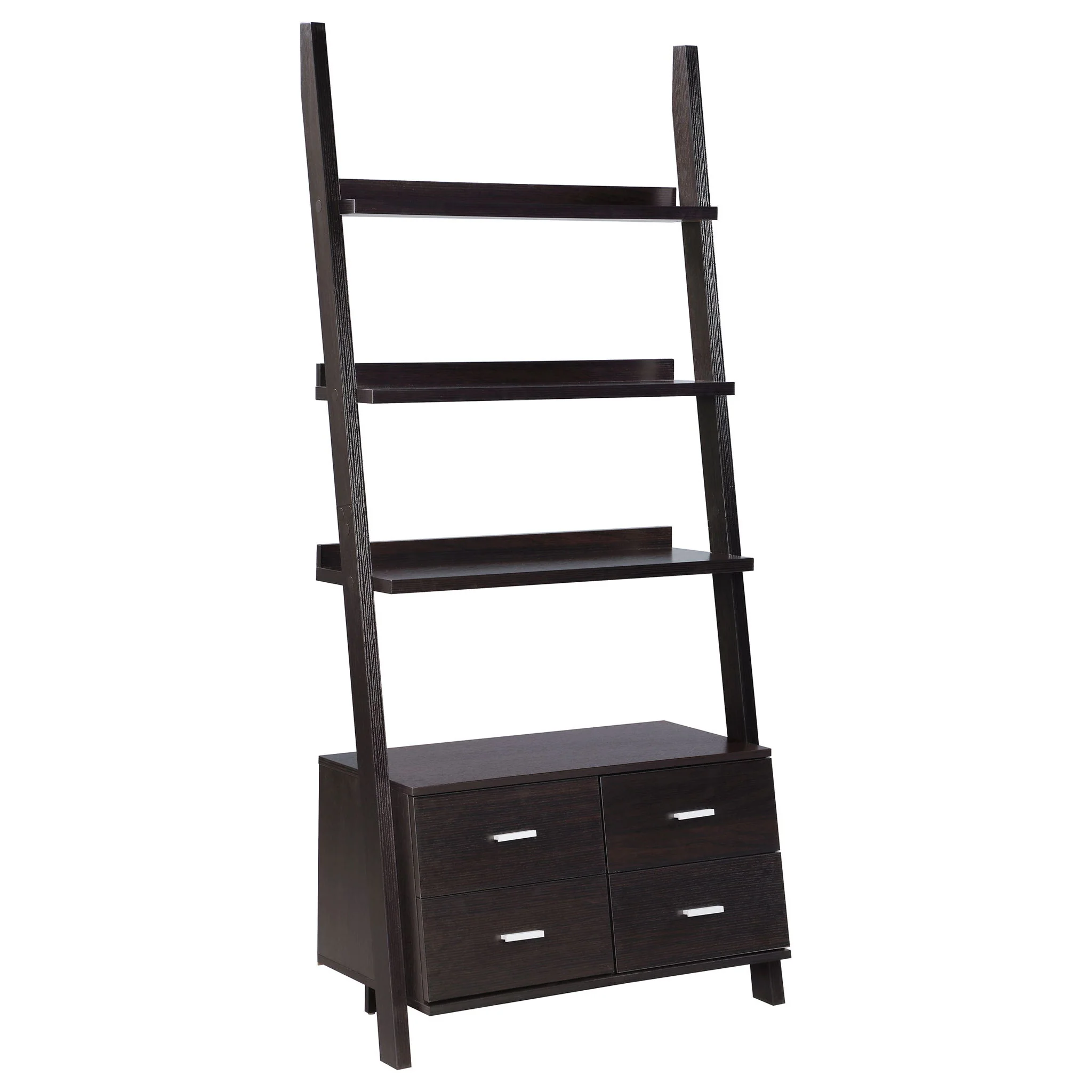 Blackburn - 3 Piece Ladder Bookshelf Set With Modular Design - Cappuccino - Image 5