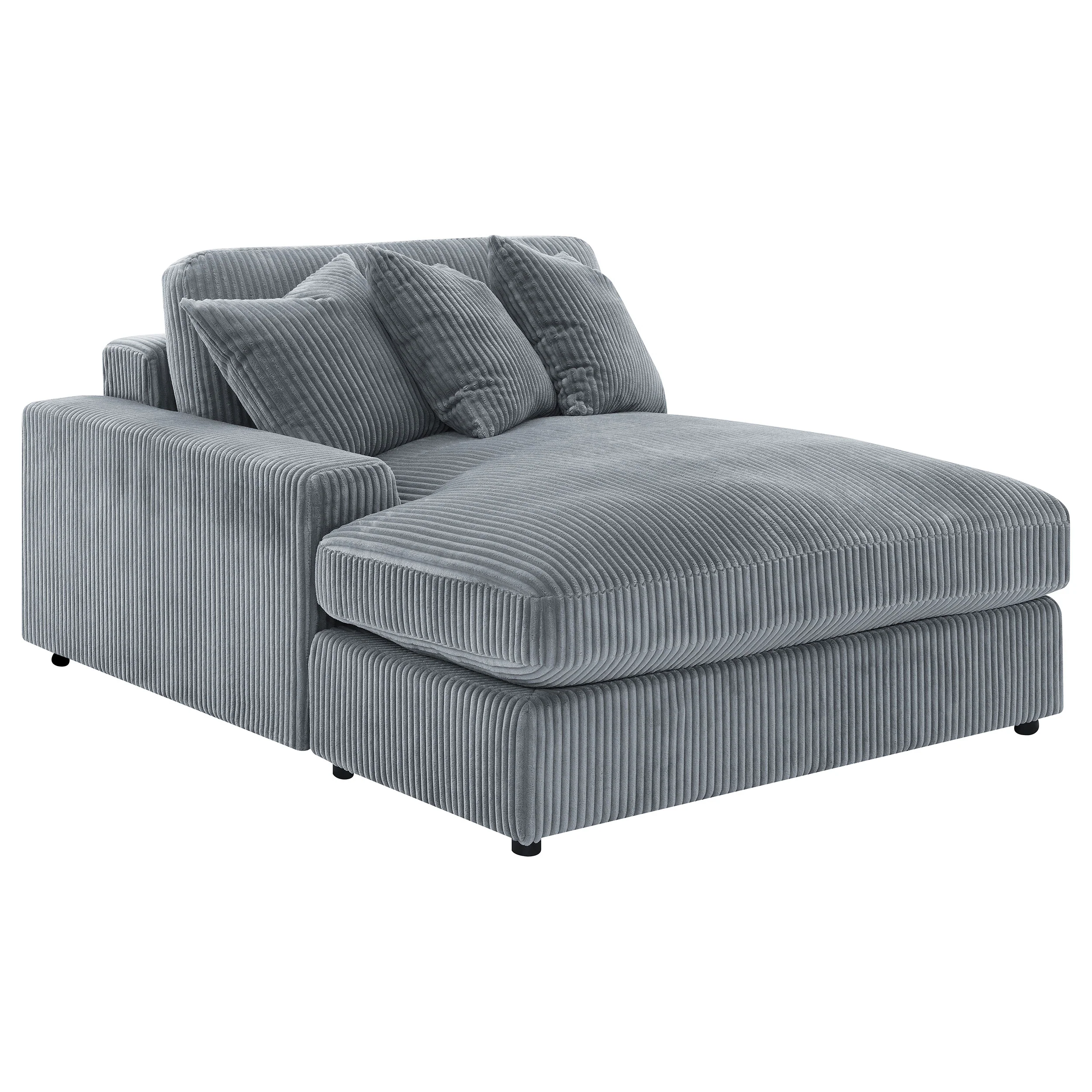 Blaine Upholstered Reversible Chaise Sectional Sofa - Fog - Image 11