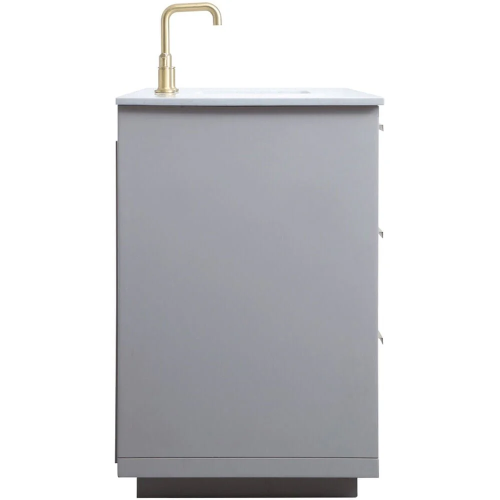 Blake 54 inch Free Standing Single Basin Vanity in Grey - Image 10