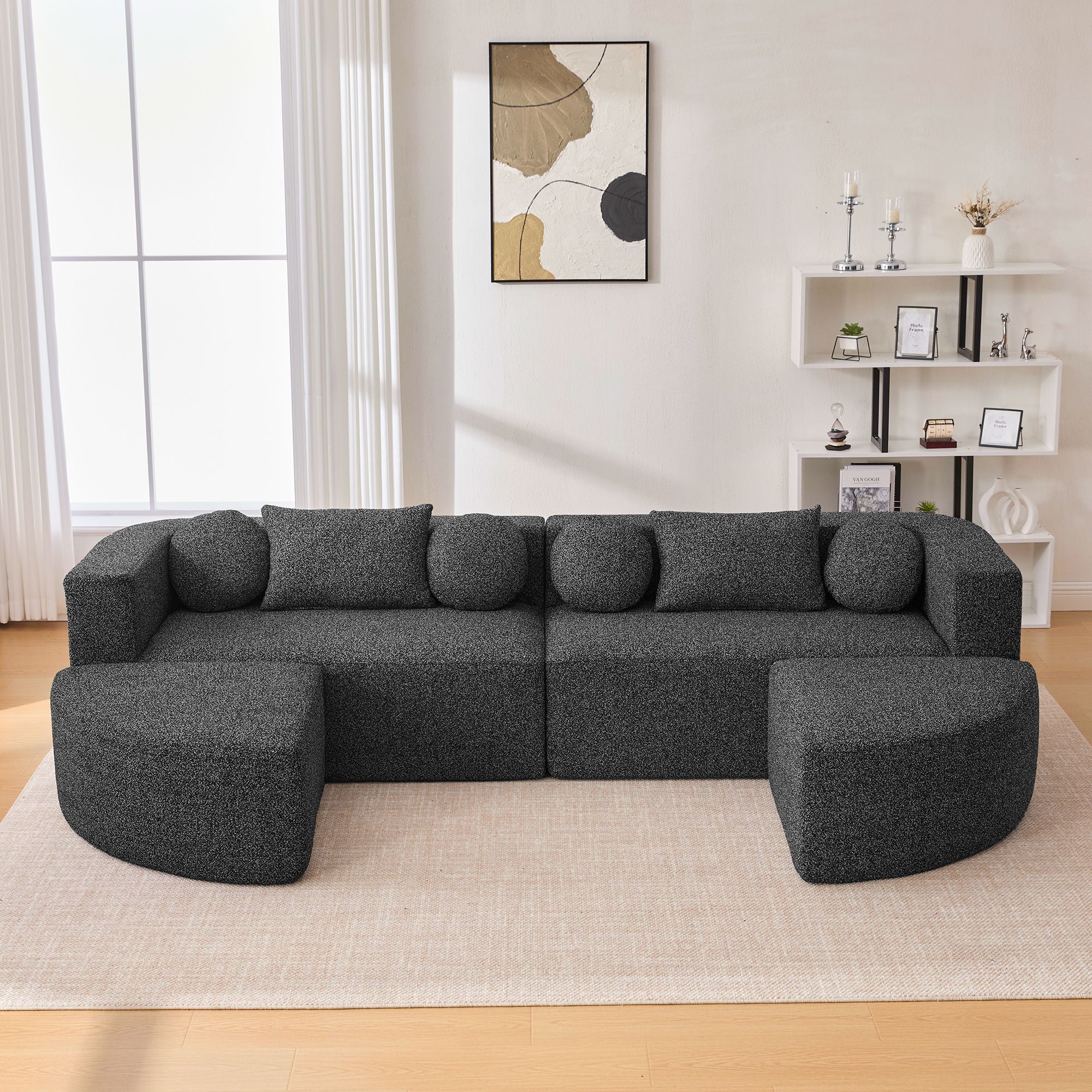 Boneless - Couch Modular Sectional Sofa With Deep Seating And Curved Design - Image 19