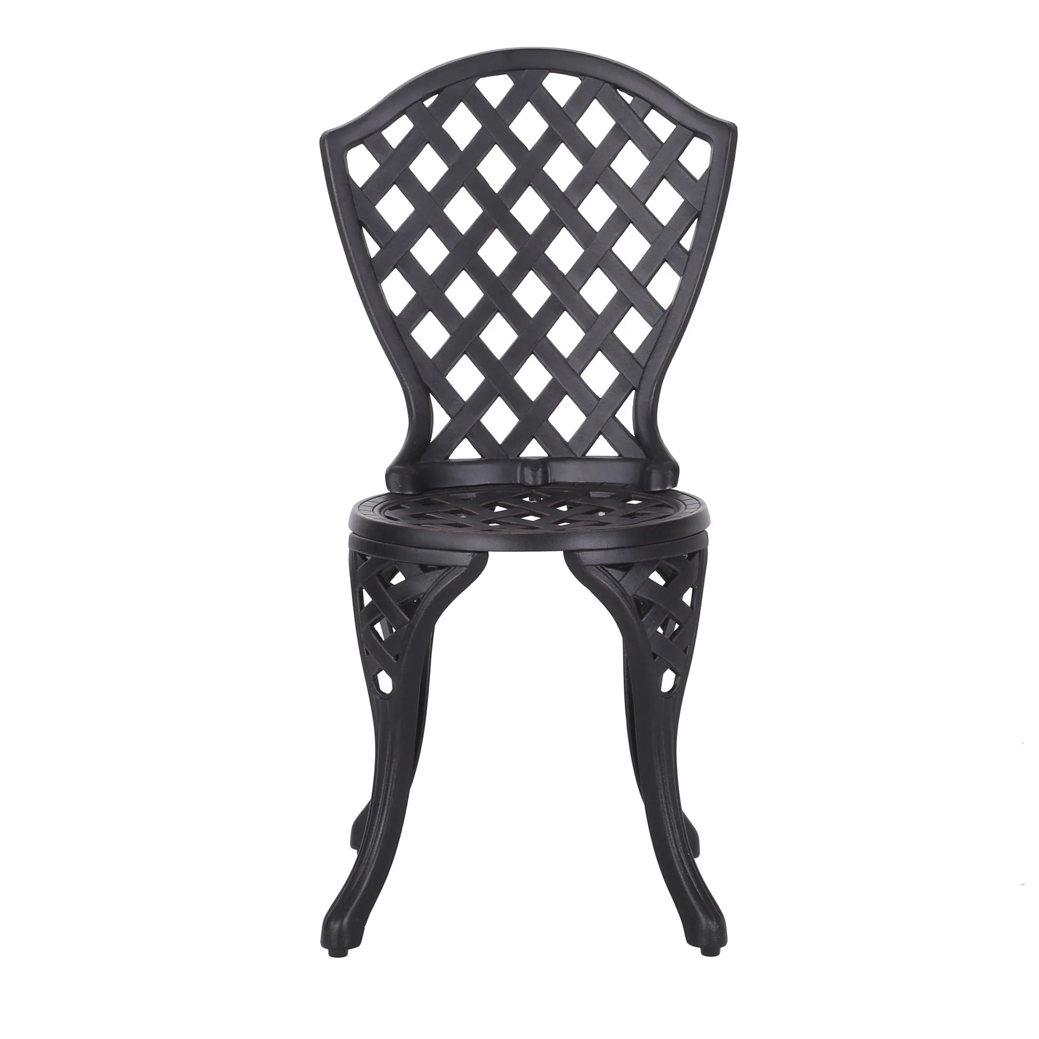 Bono Metal Bistro Set - Black - Image 3