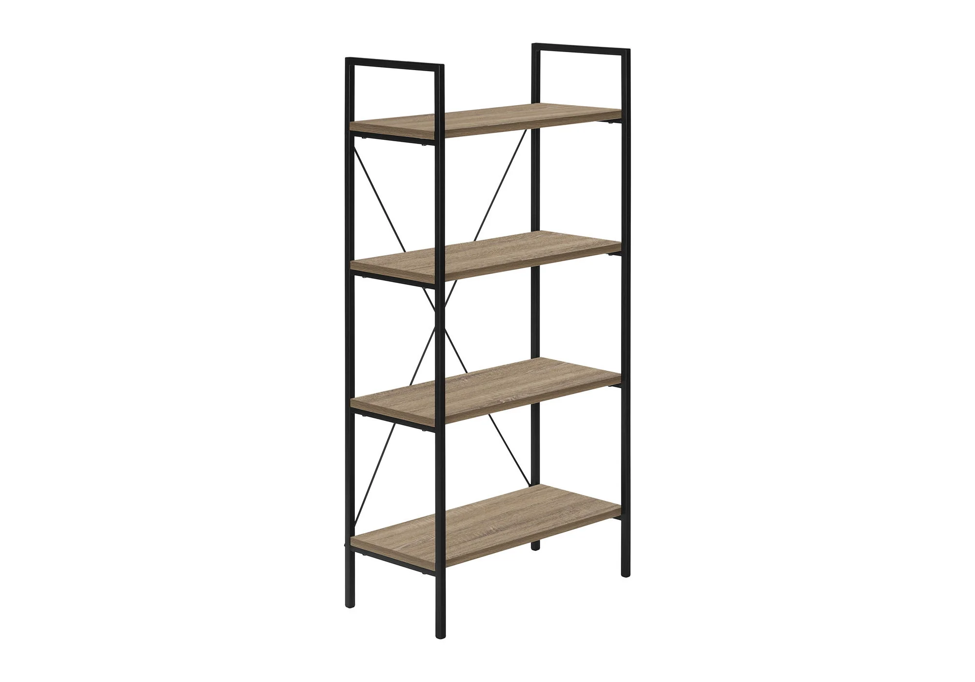 Bookshelf, Bookcase, 4 Tier, Office, Bedroom, Contemporary, Modern - Image 11