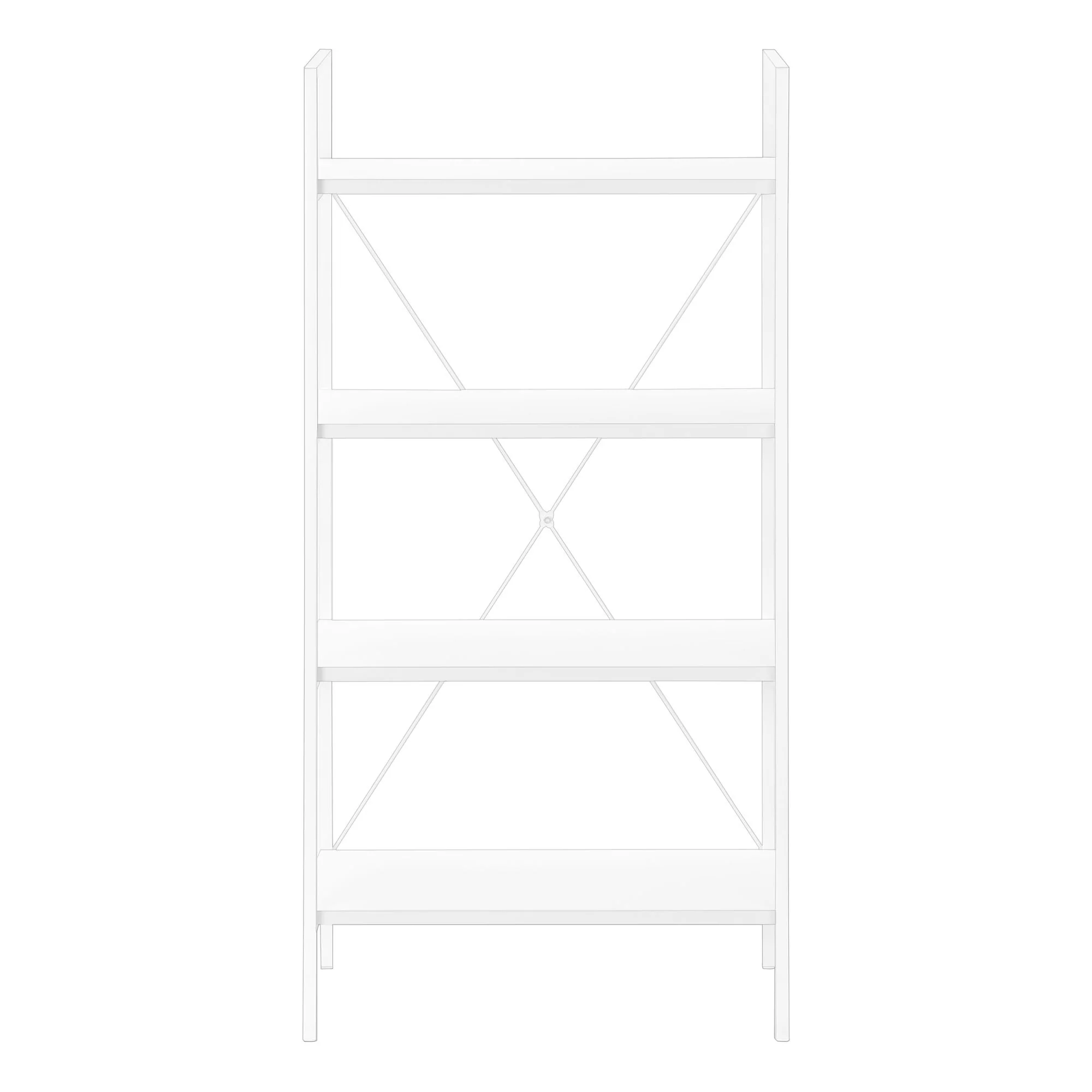 Bookshelf, Bookcase, 4 Tier, Office, Bedroom, Contemporary, Modern - Image 17