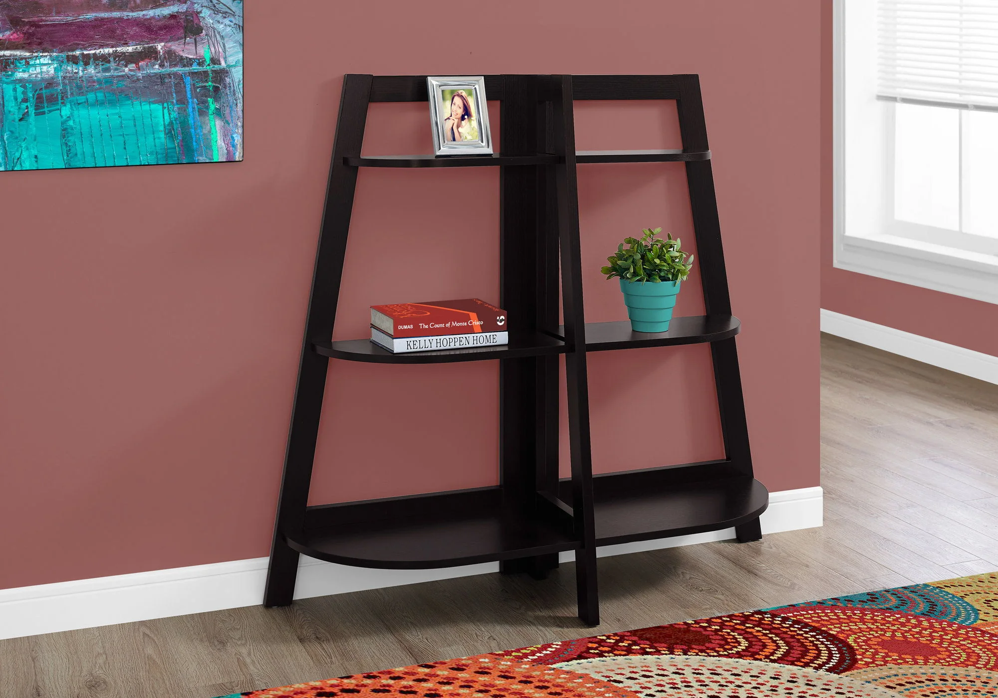 Bookshelf, Bookcase, Etagere, 3 Tier, For Office, Contemporary & Modern - Image 15