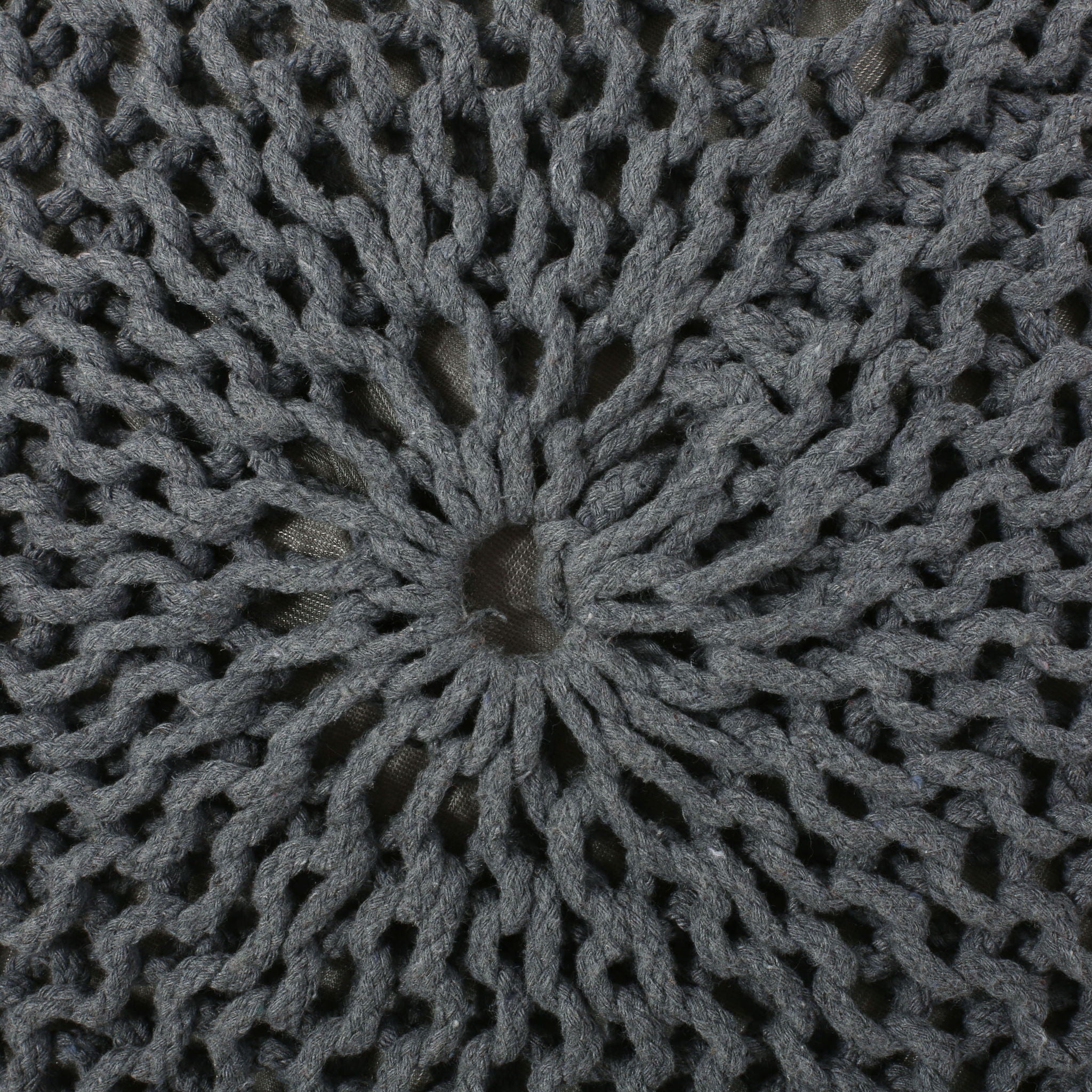 Bordeaux - Knitted Round Pouf, Versatile Ottoman And Floor Cushion - Image 12