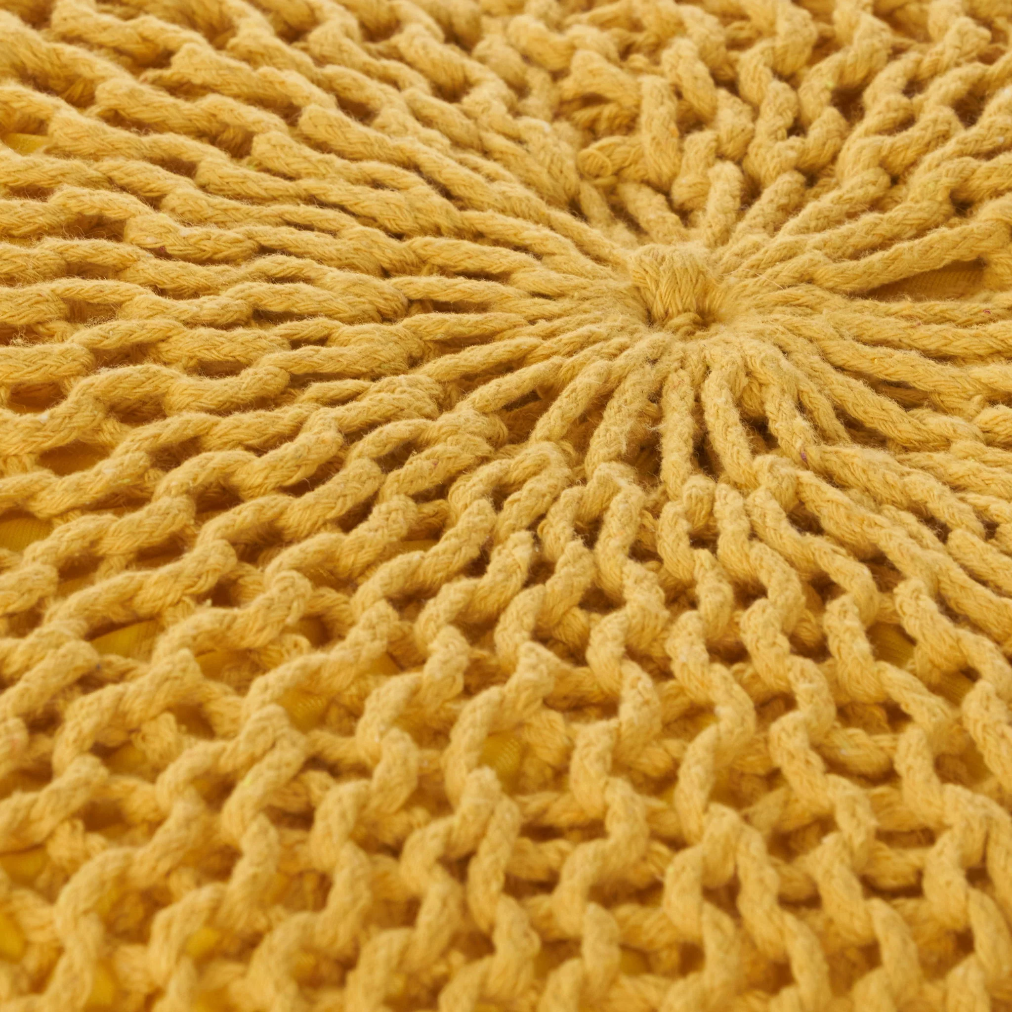 Bordeaux - Knitted Round Pouf, Versatile Ottoman And Floor Cushion - Image 13