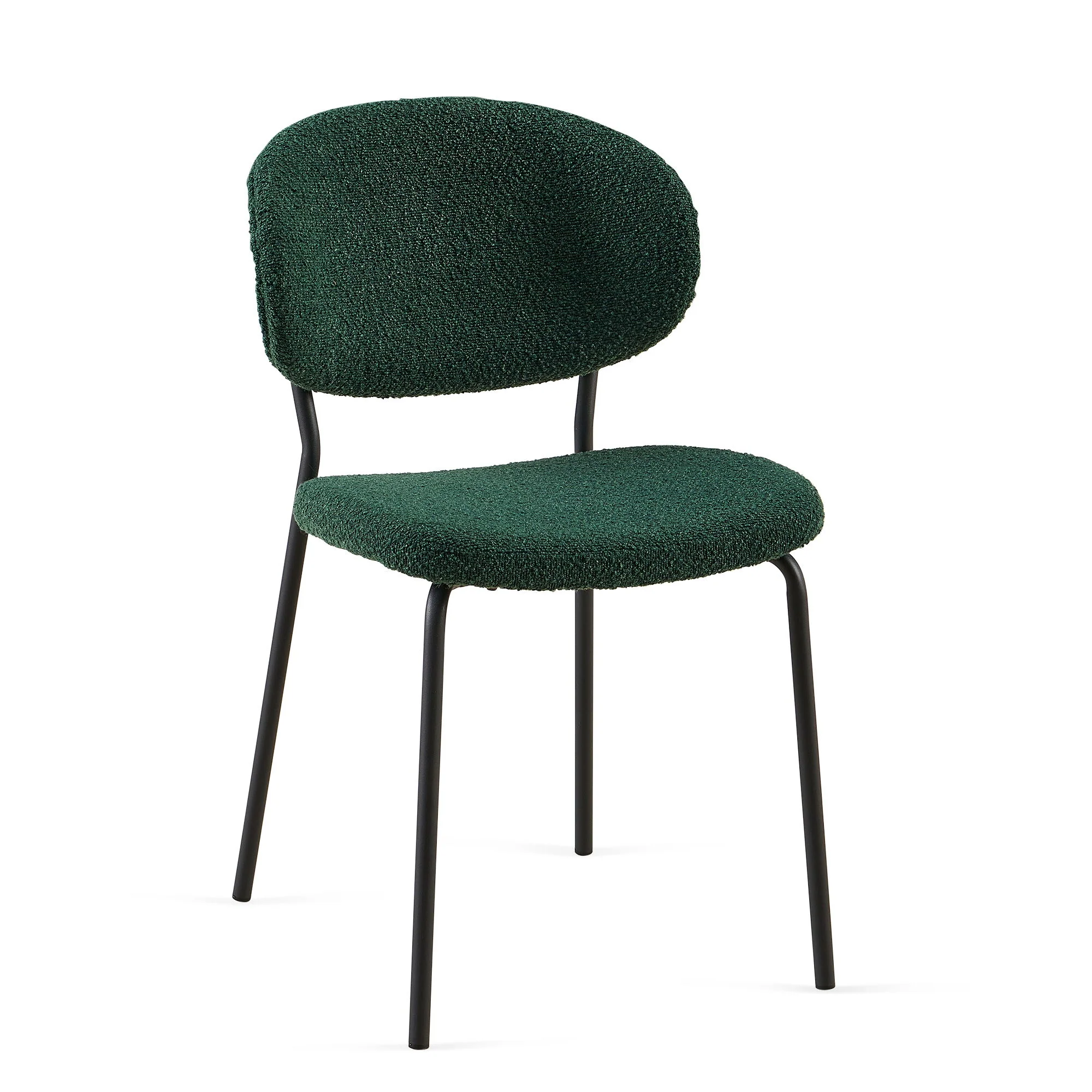 Boucle Dining Chairs, Dining Chairs With Metal Legs For Dining Room, Kitchen, Living Room - Image 11