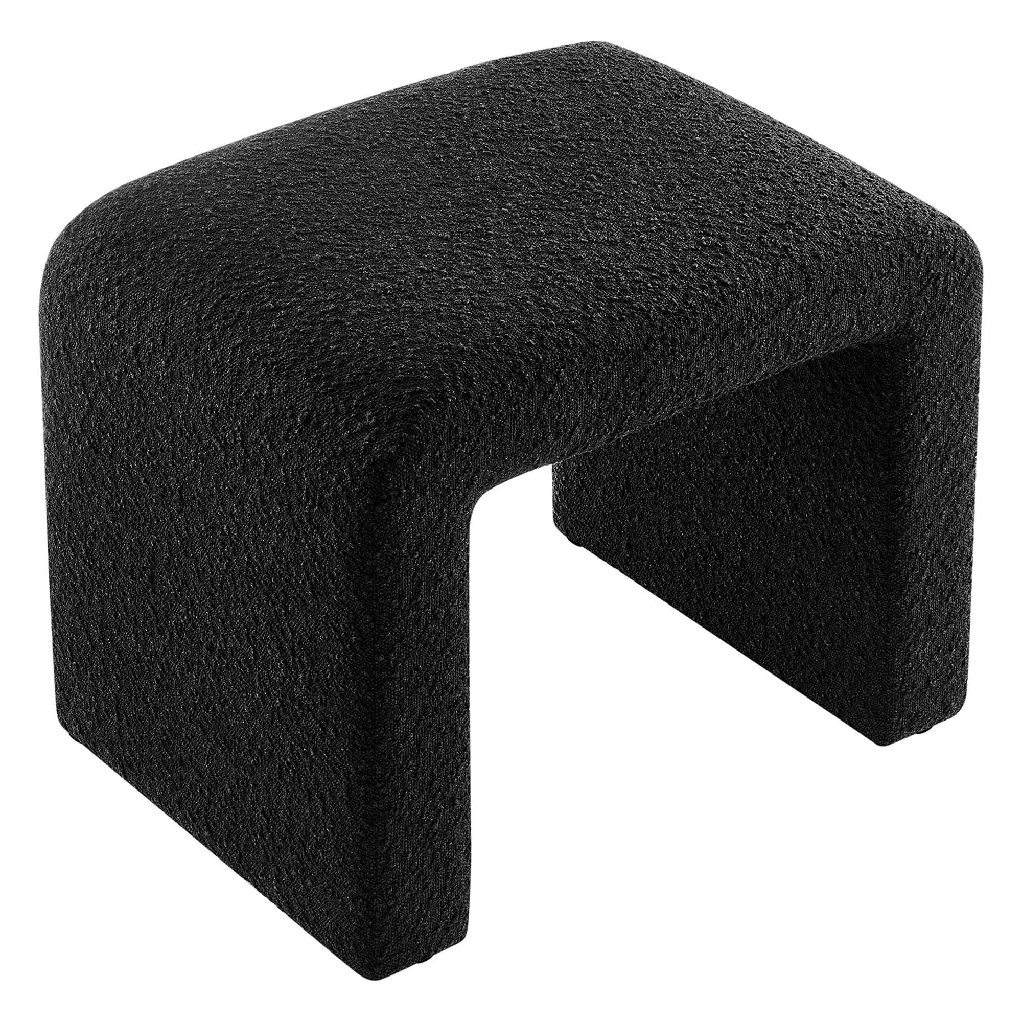 Boucle Fabric Waterfall Stool – 25 Inch - Image 16