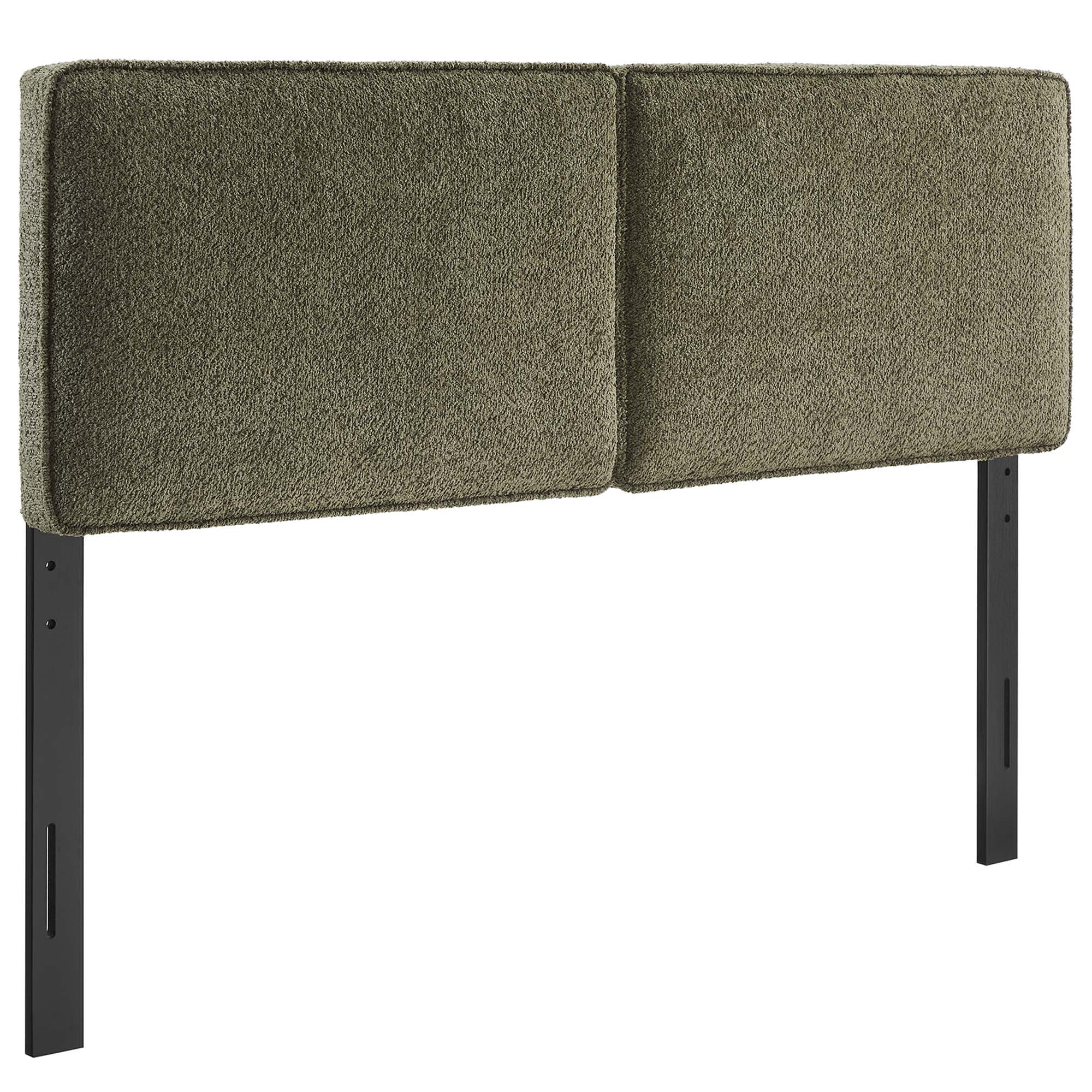 Boucle Upholstered Pillow-Style Headboard - Image 25