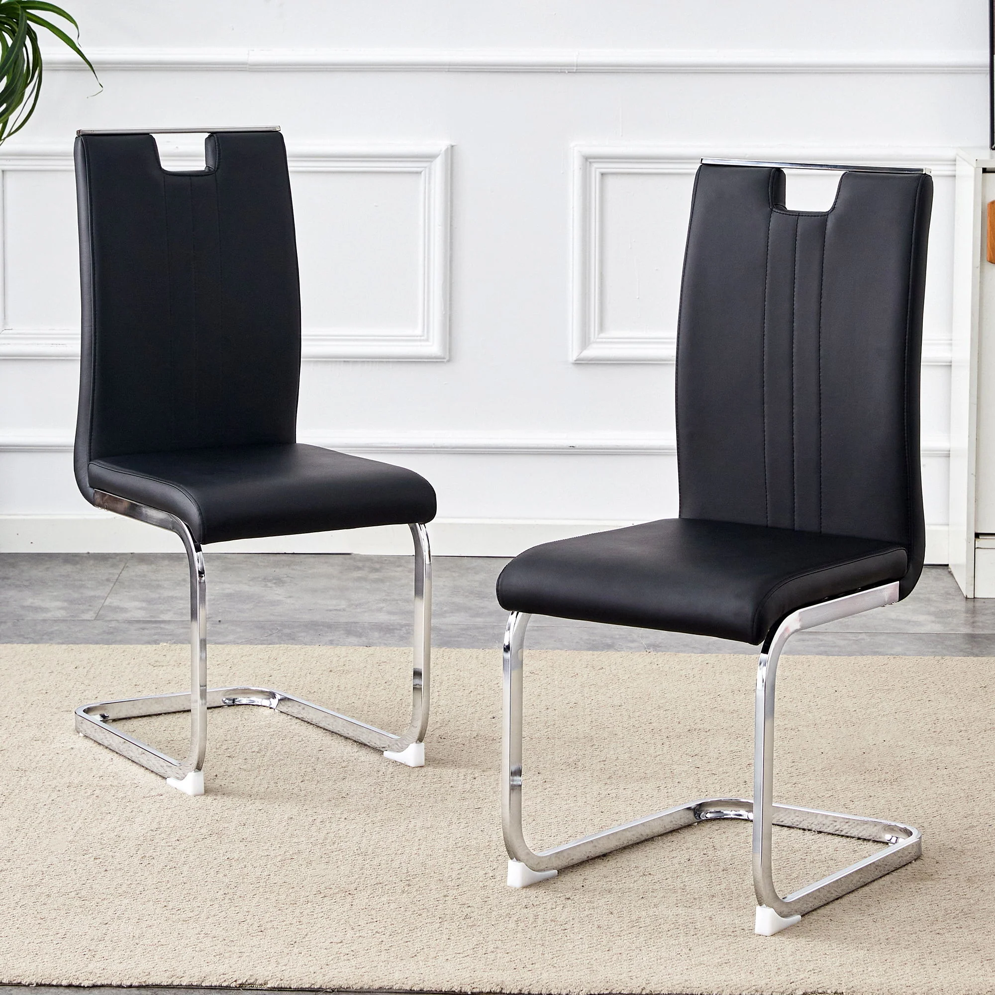 Bow Shaped Chairs, Ergonomic Design, Non Slip Base - Image 9