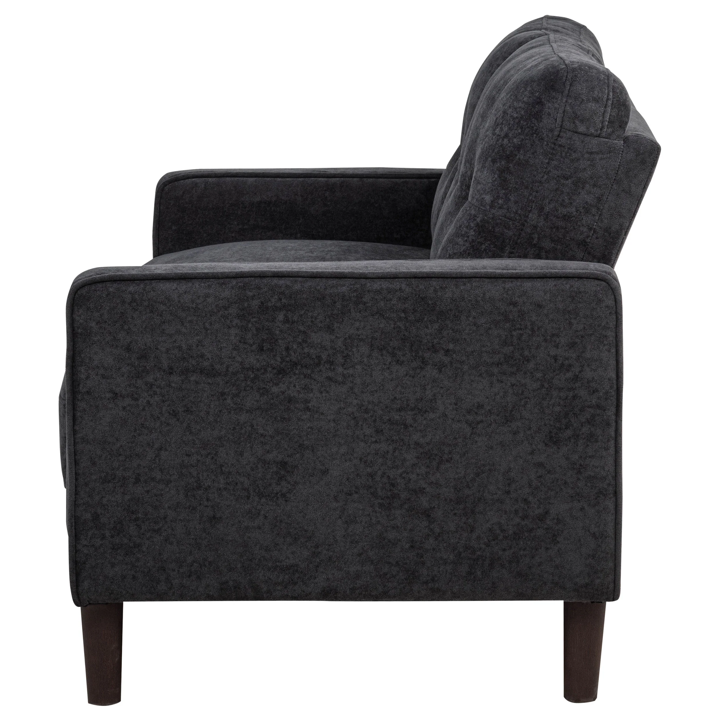 Bowen II Fabric Upholstered Track Arm Loveseat Steel Grey - Image 2