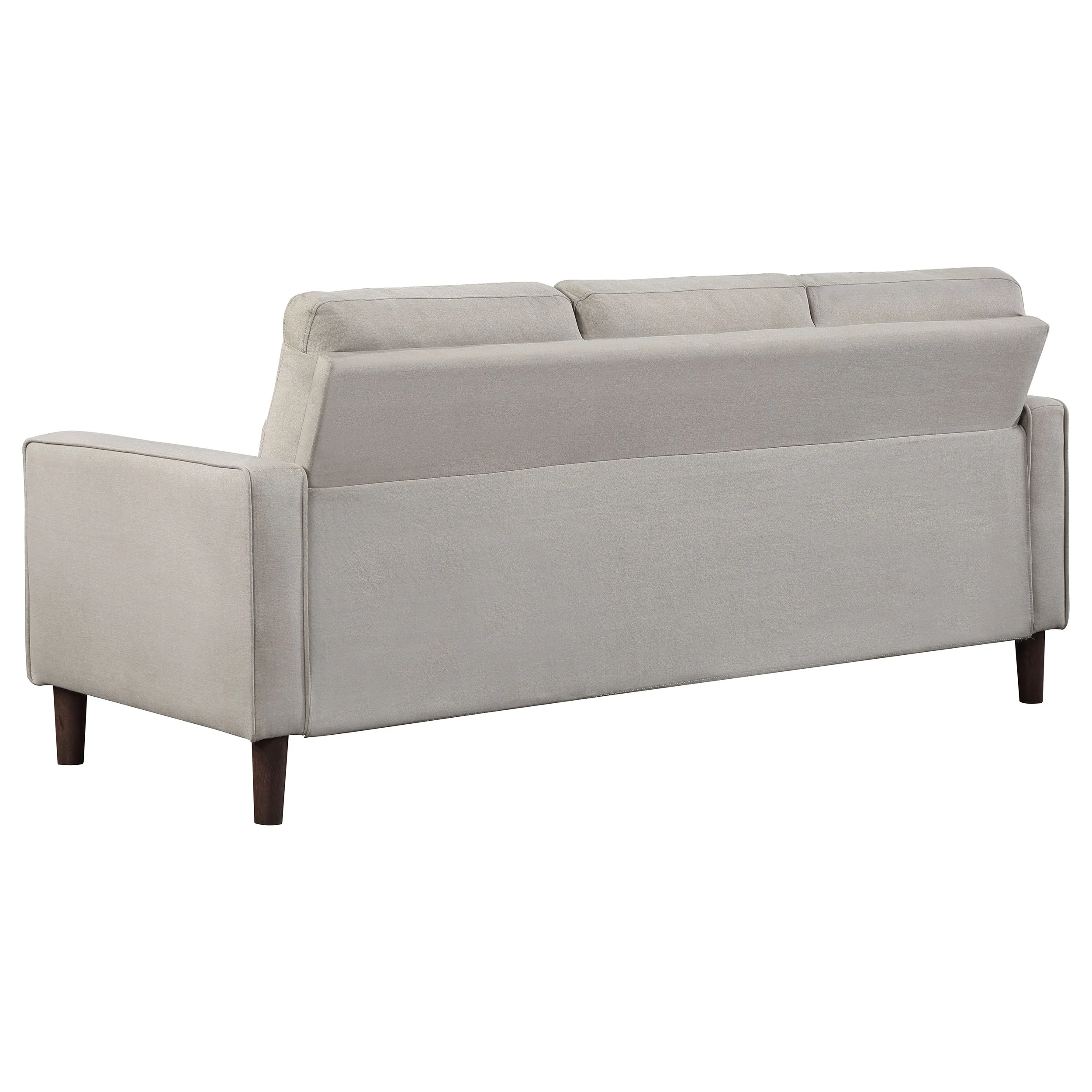 Bowen Upholstered Track Arm Tufted Sofa in Beige - Image 10