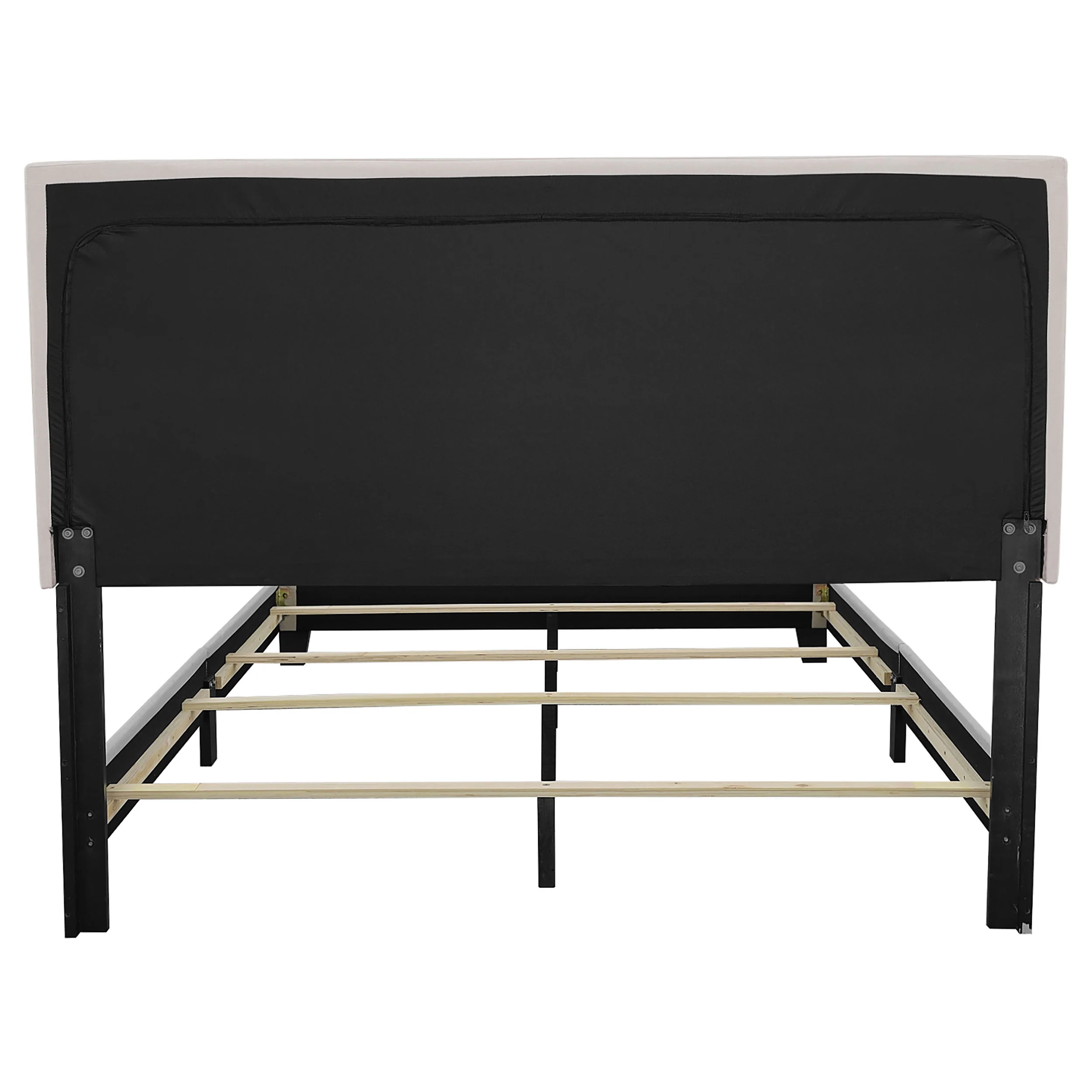 Boyd Upholstered Full Panel Bed in Ivory - Image 5