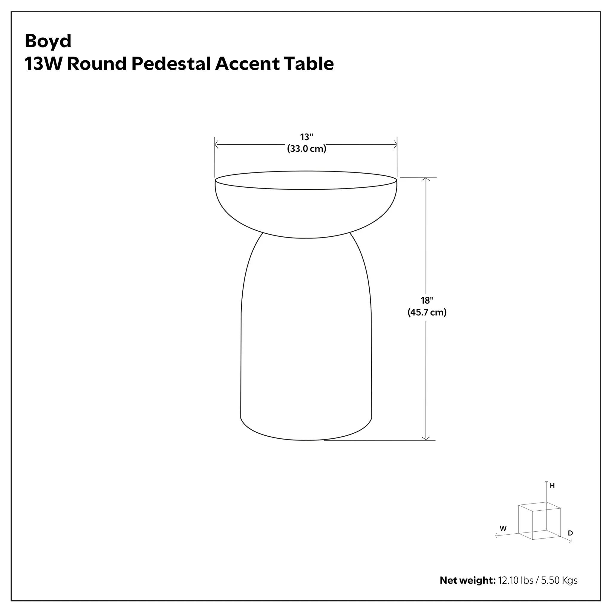 Boyd - V Chisel Accent Table - Black - Image 3