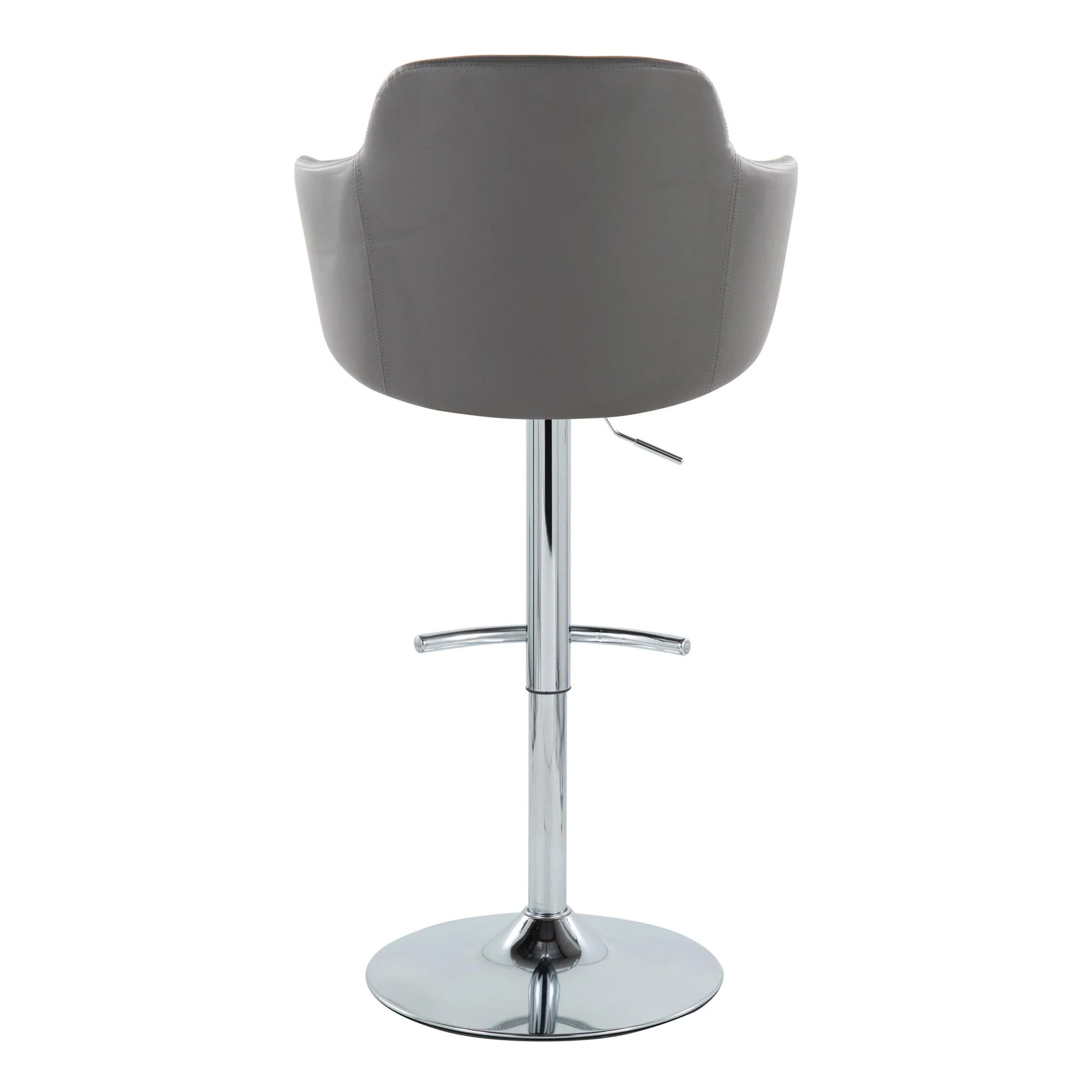 Boyne - Contemporary Adjustable Barstool With Swivel & Rounded T Footrest (Set of 2) - Image 7