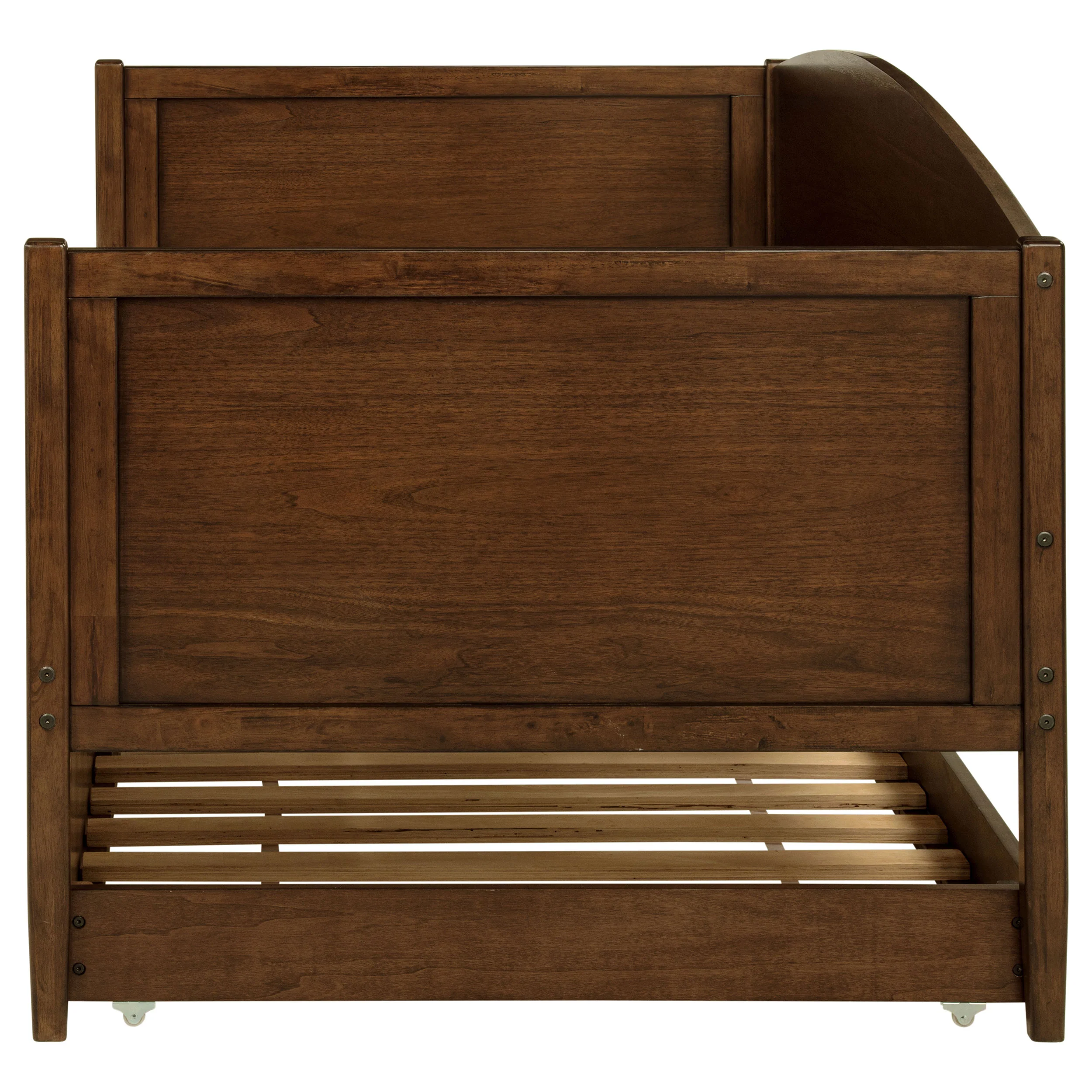 Bozeman Wood Twin Daybed With Trundle, Medium Walnut - Image 9