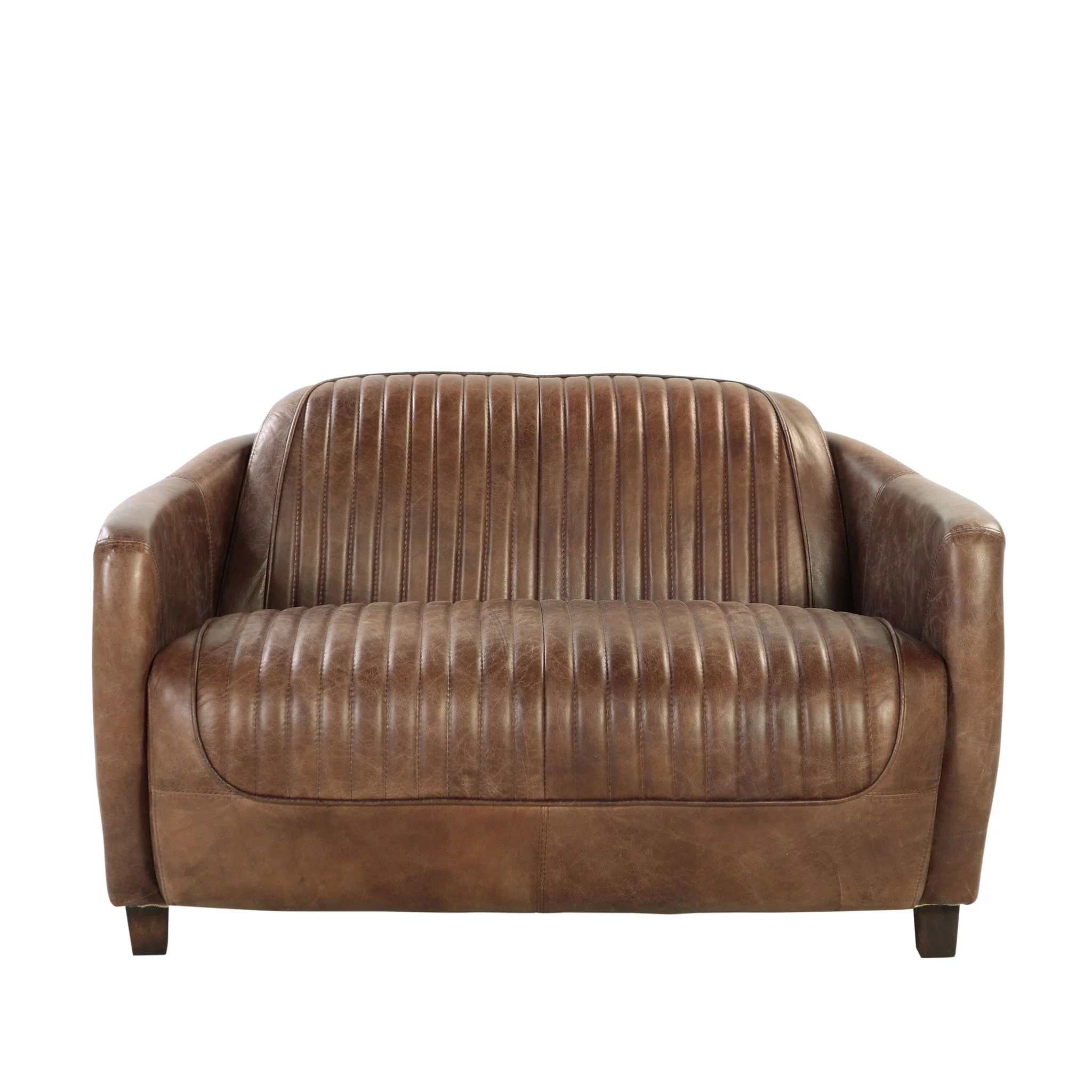 Brancaster - Top Grain Leather Living Room Set - Brown - Image 6