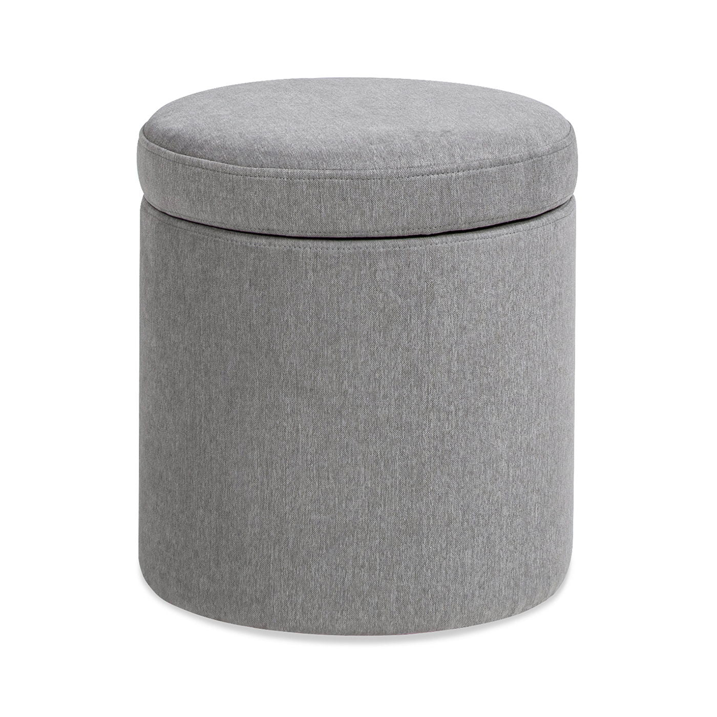 Brandy - Round Upholstered Storage Ottoman With Accent - Image 6