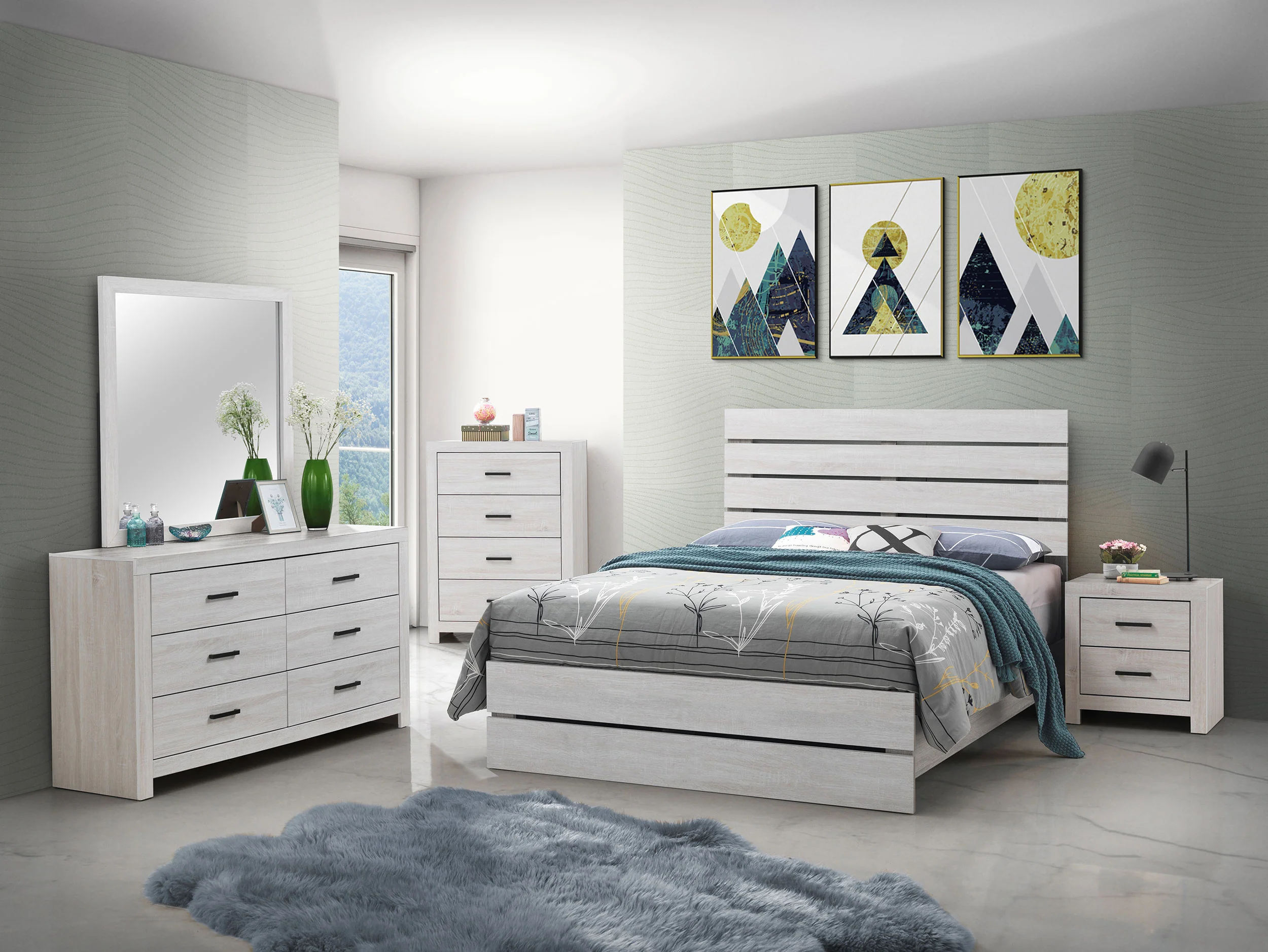 Brantford 4-Drawer Bedroom Chest Coastal White - Image 12