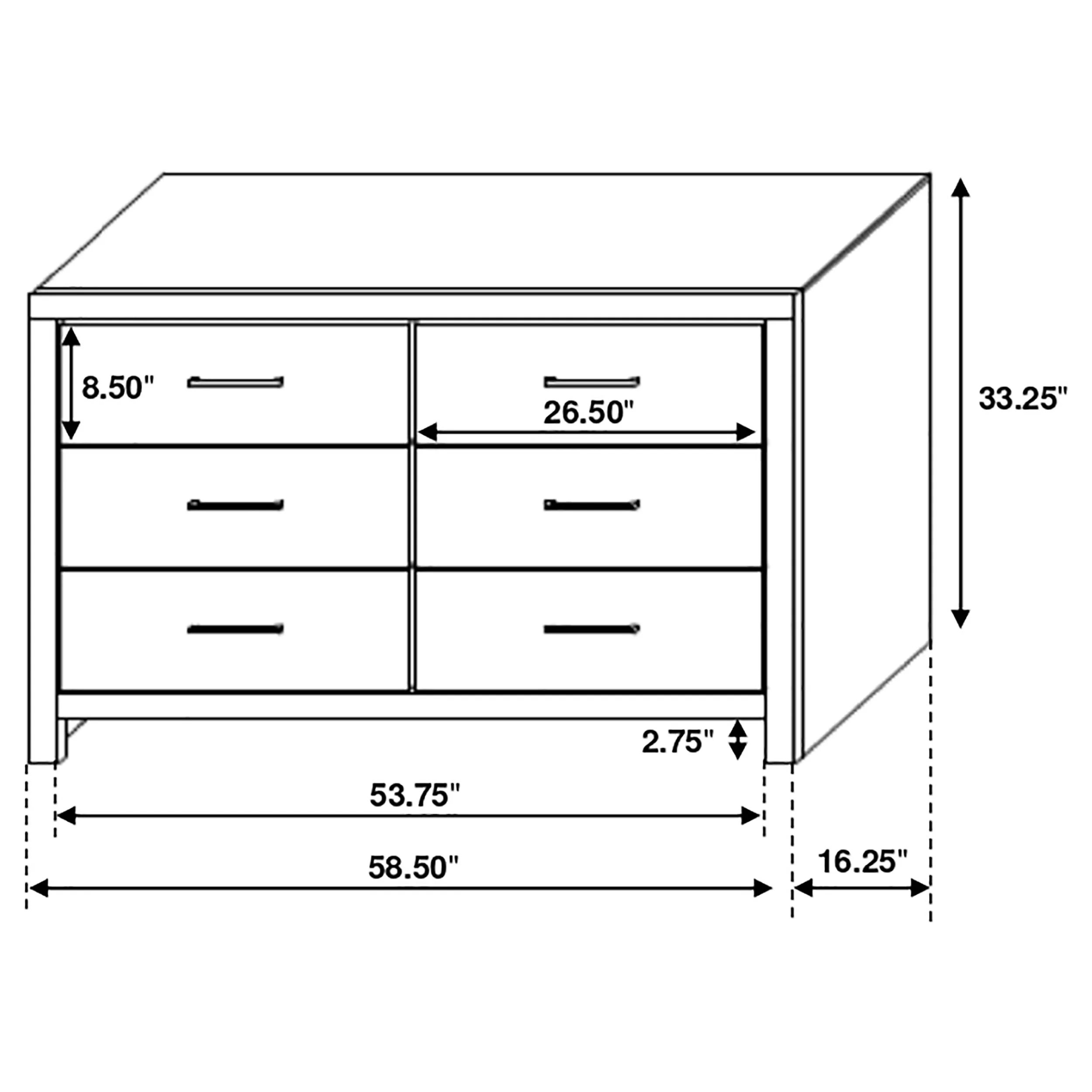 Brantford 6-Drawer Dresser in Barrel Oak - Image 11