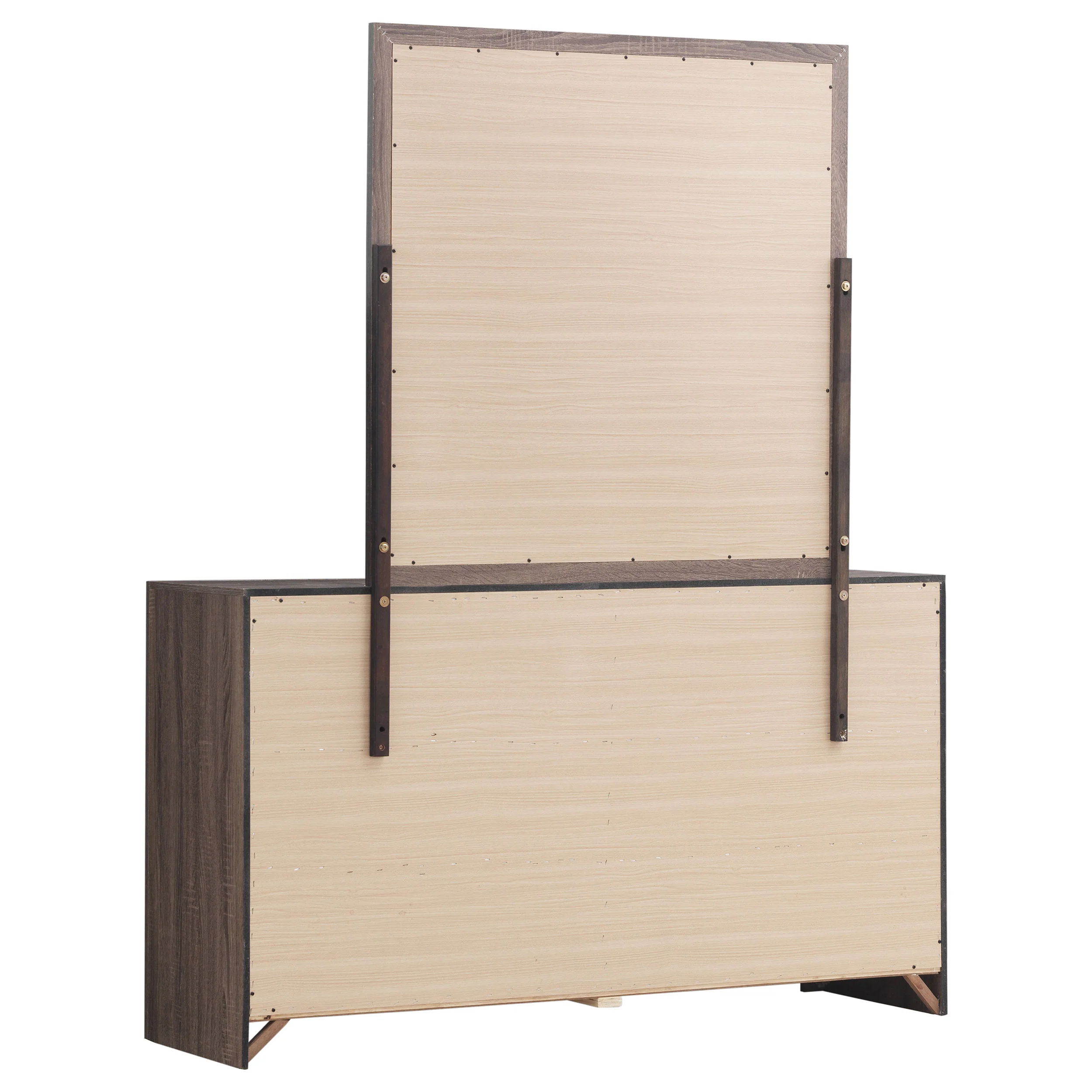Brantford 6-Drawer Dresser with Mirror in Barrel Oak - Image 7