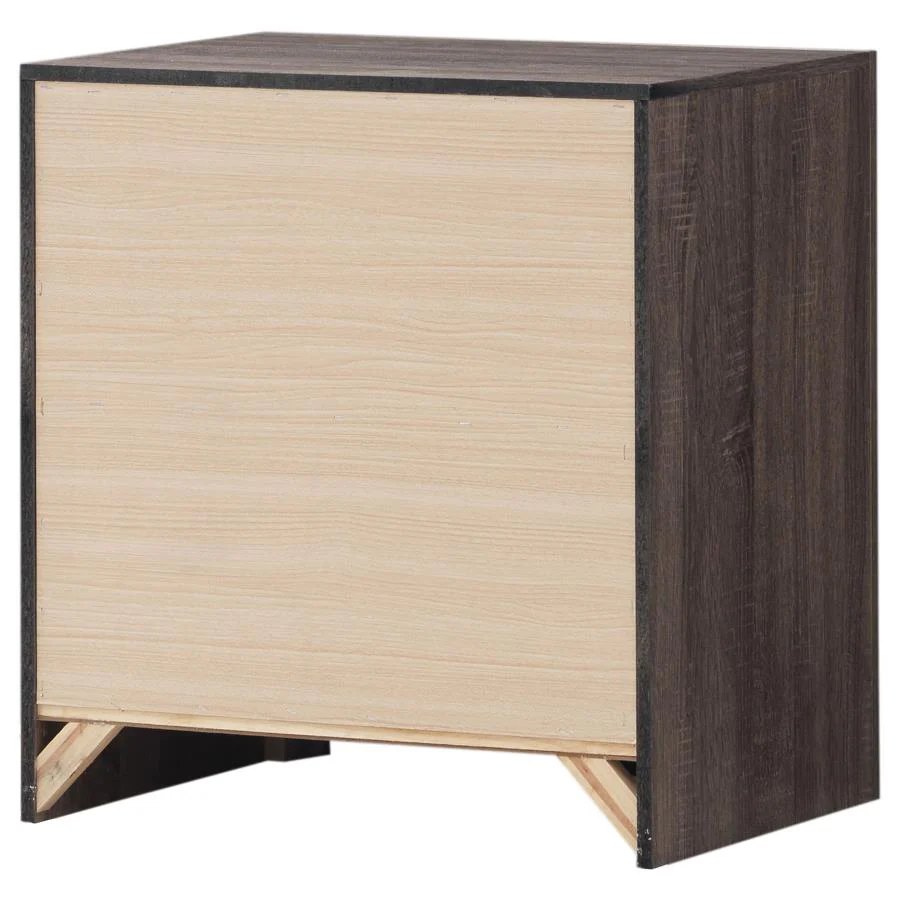 Brantford Barrel Oak Two-Drawer Farmhouse Bedroom Nightstand - Image 10