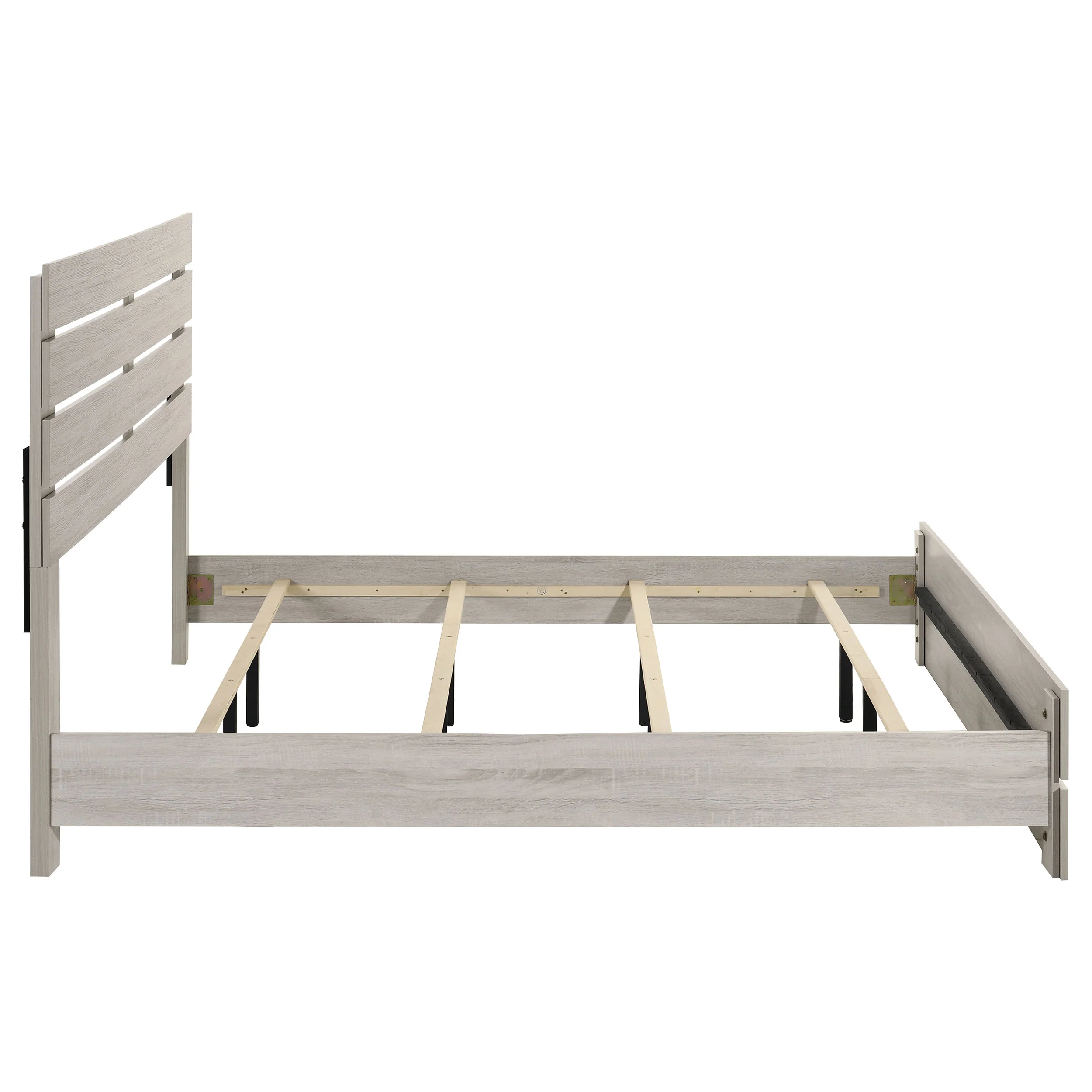 Brantford Wood Eastern King Panel Bed Coastal White - Image 7