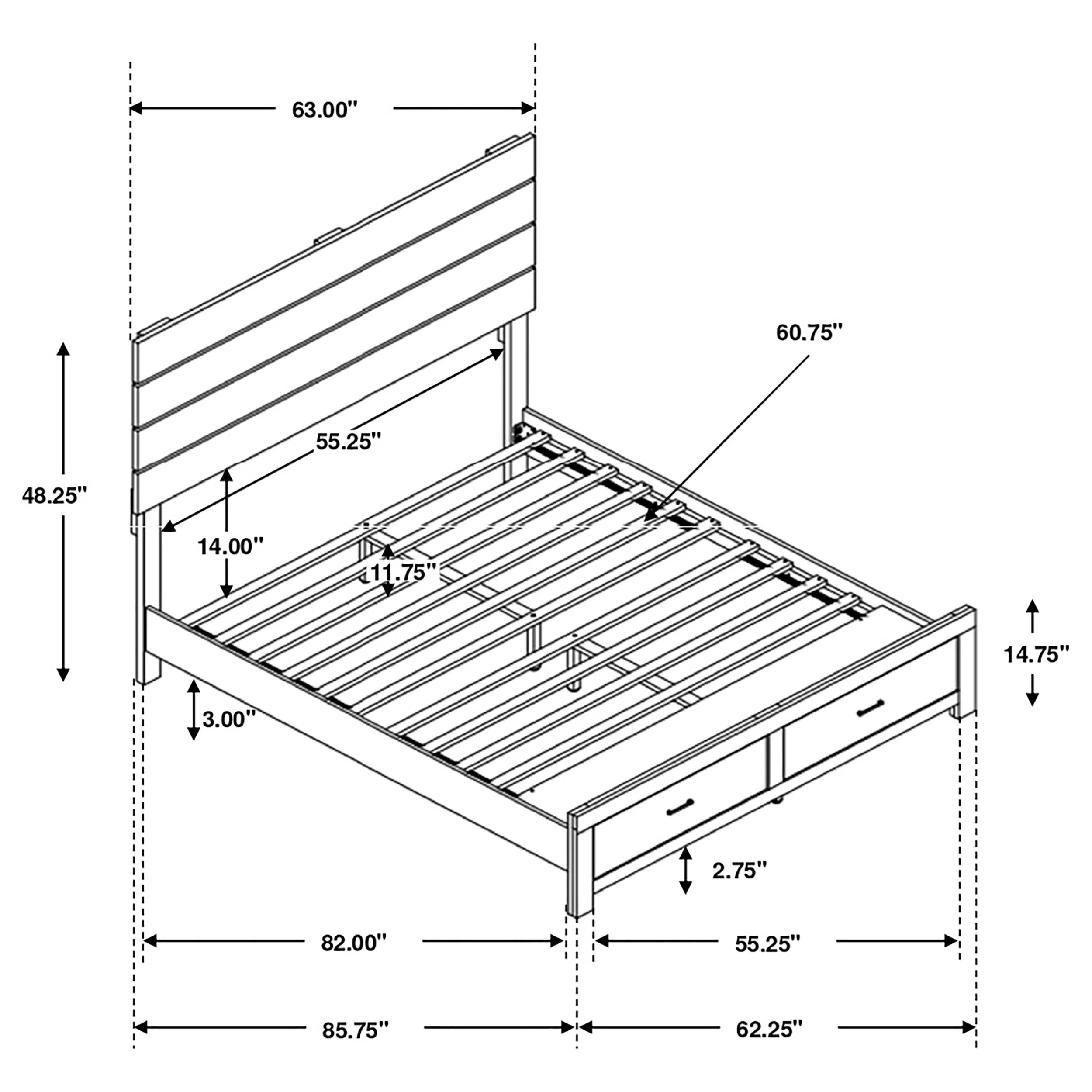 Brantford Wood Queen Storage Panel Bed - Barrel Oak - Image 7