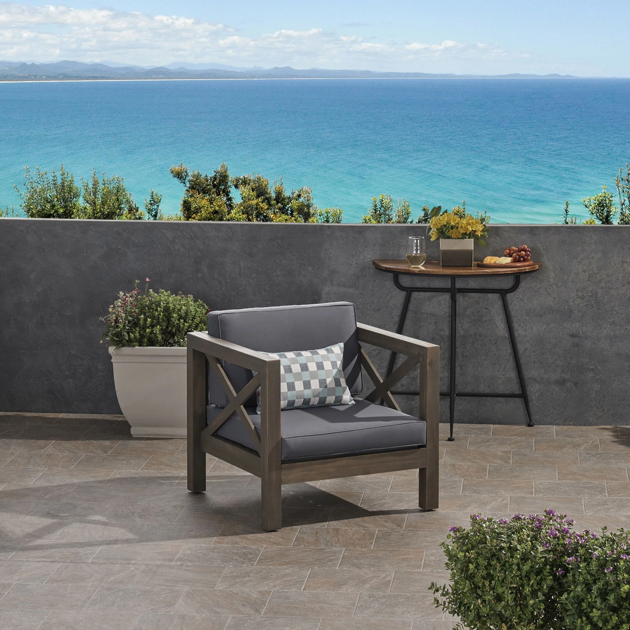 Brava - Mid - Century Modern Club Chair With Water Resistant Cushions - Image 17