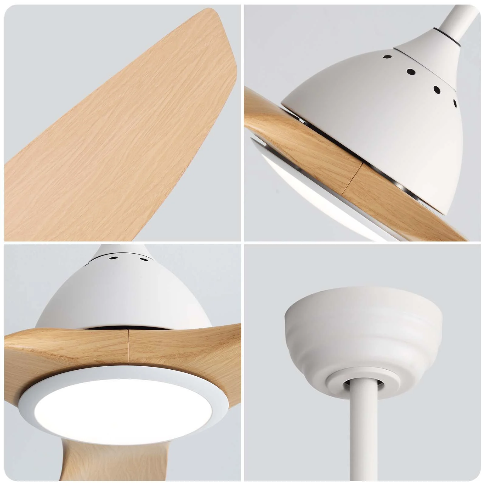 Bredoom Ceiling Fan With Remote Control And LED Light, Blades, Reversible DC Motor For Indoor / Outdoor Use - Image 11