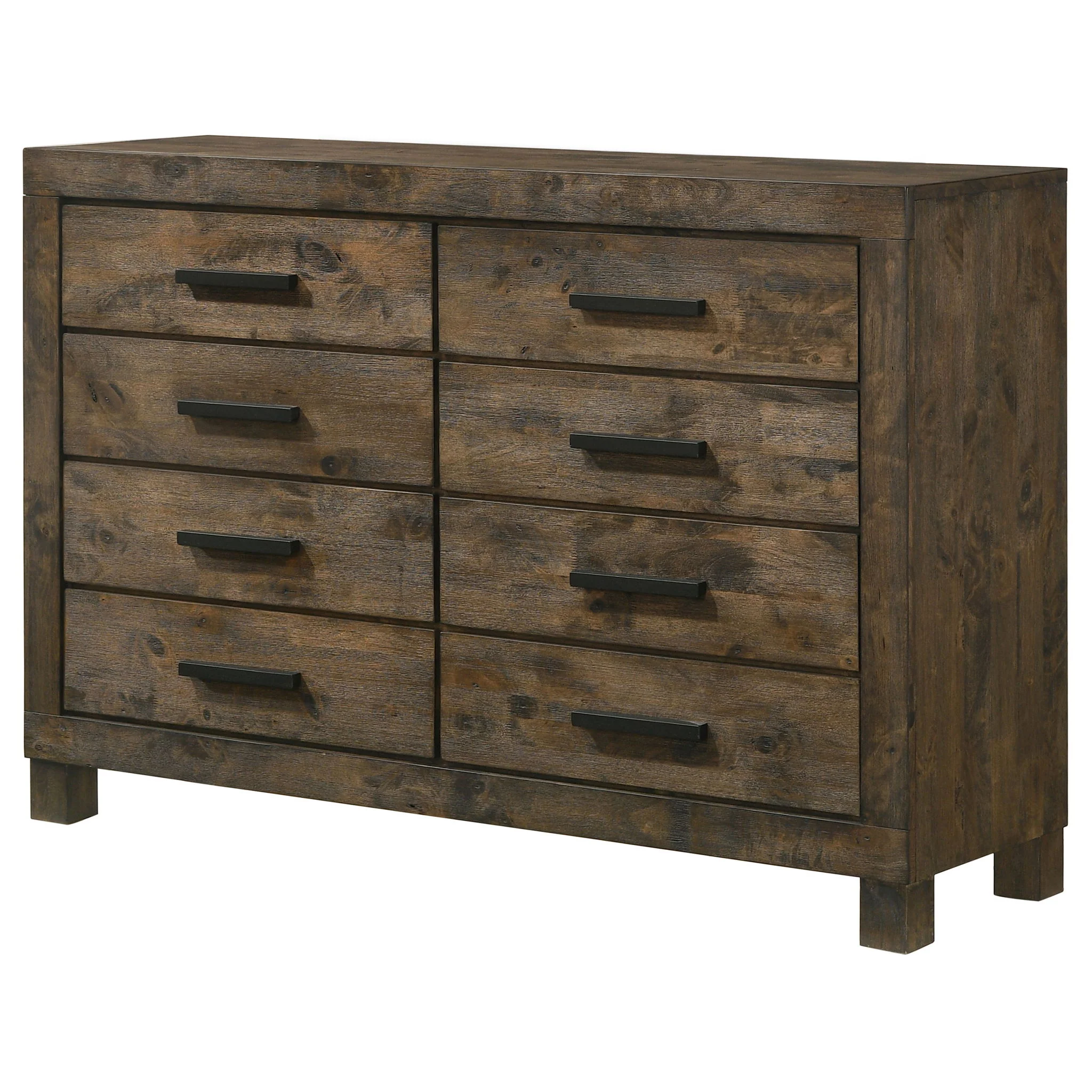 Bren - 8 Drawer Dresser With Pull Handles - Rustic - Image 8