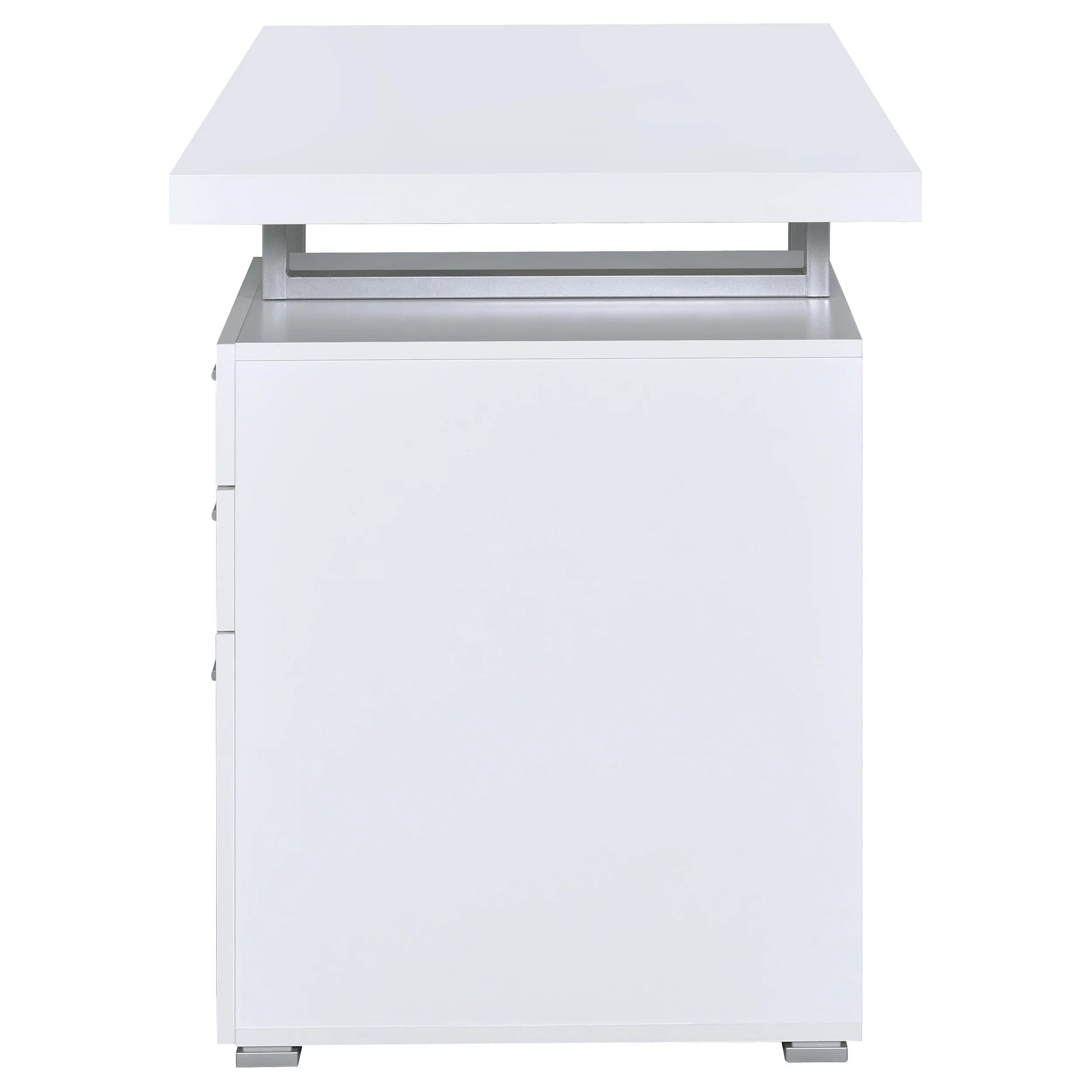 Brennan 47-Inch 3-Drawer Office Computer Desk, White - Image 10