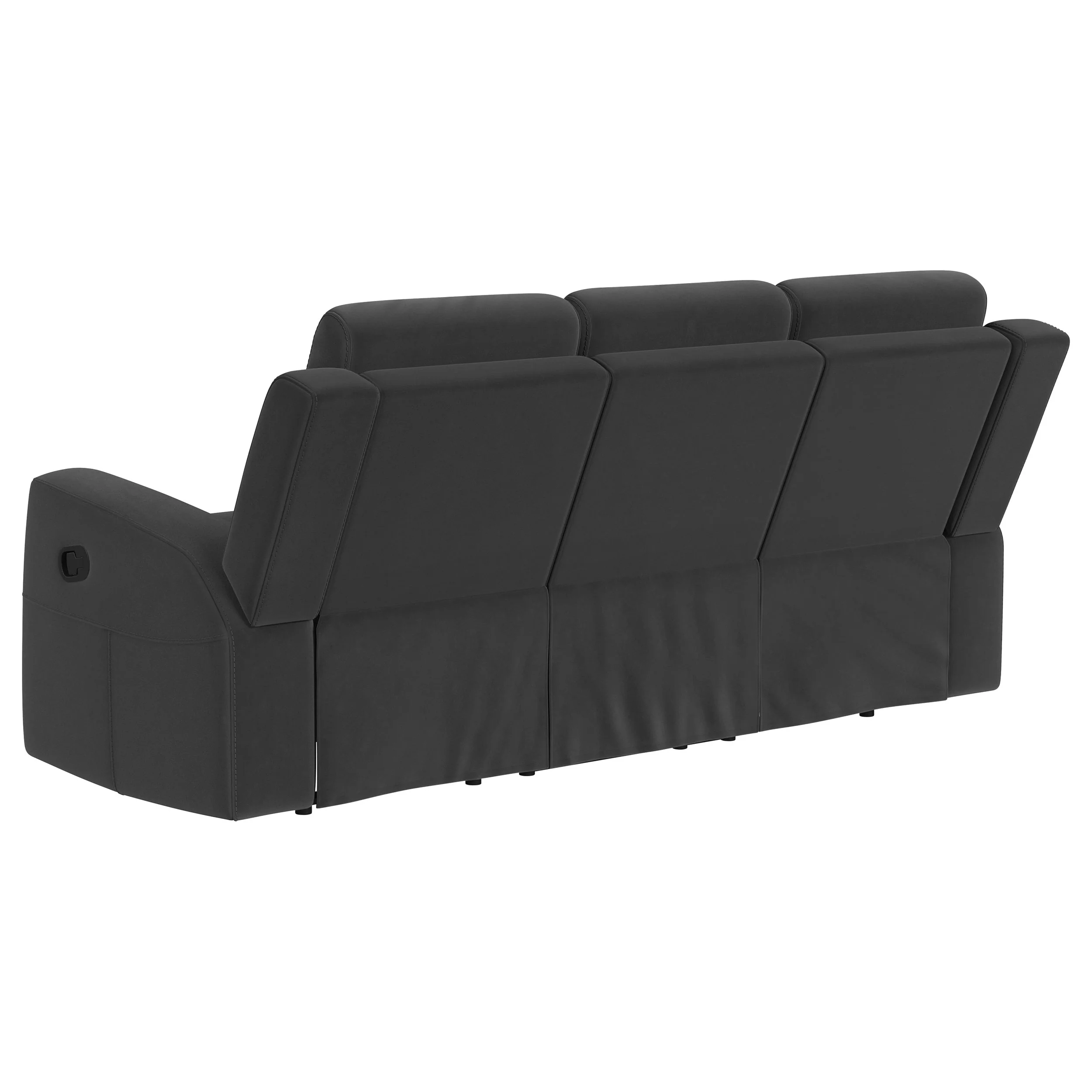 Brentwood Upholstered Motion Reclining Sofa Dark Charcoal - Image 7