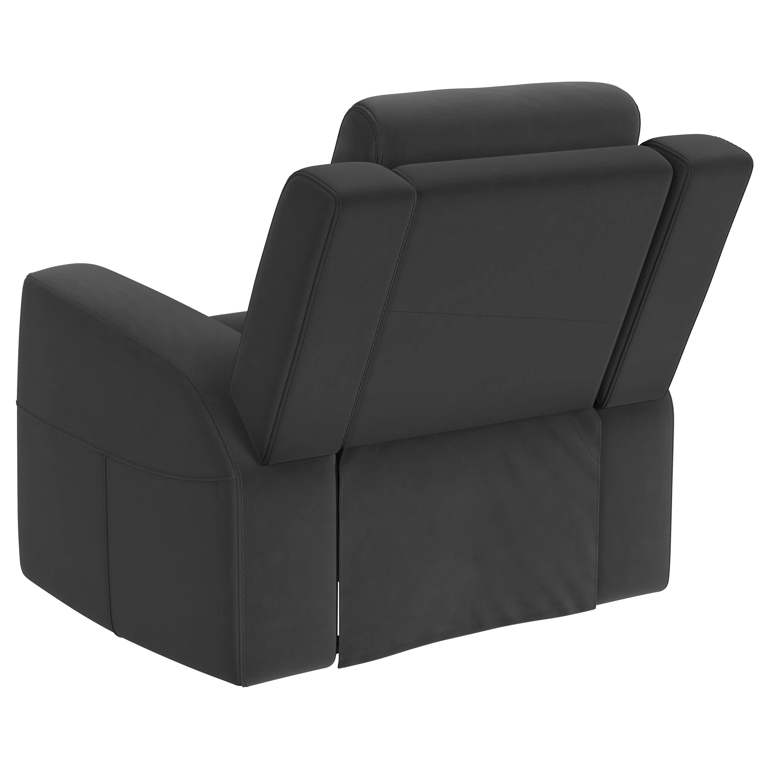 Brentwood Upholstered Rocker Recliner - Dark Charcoal - Image 6