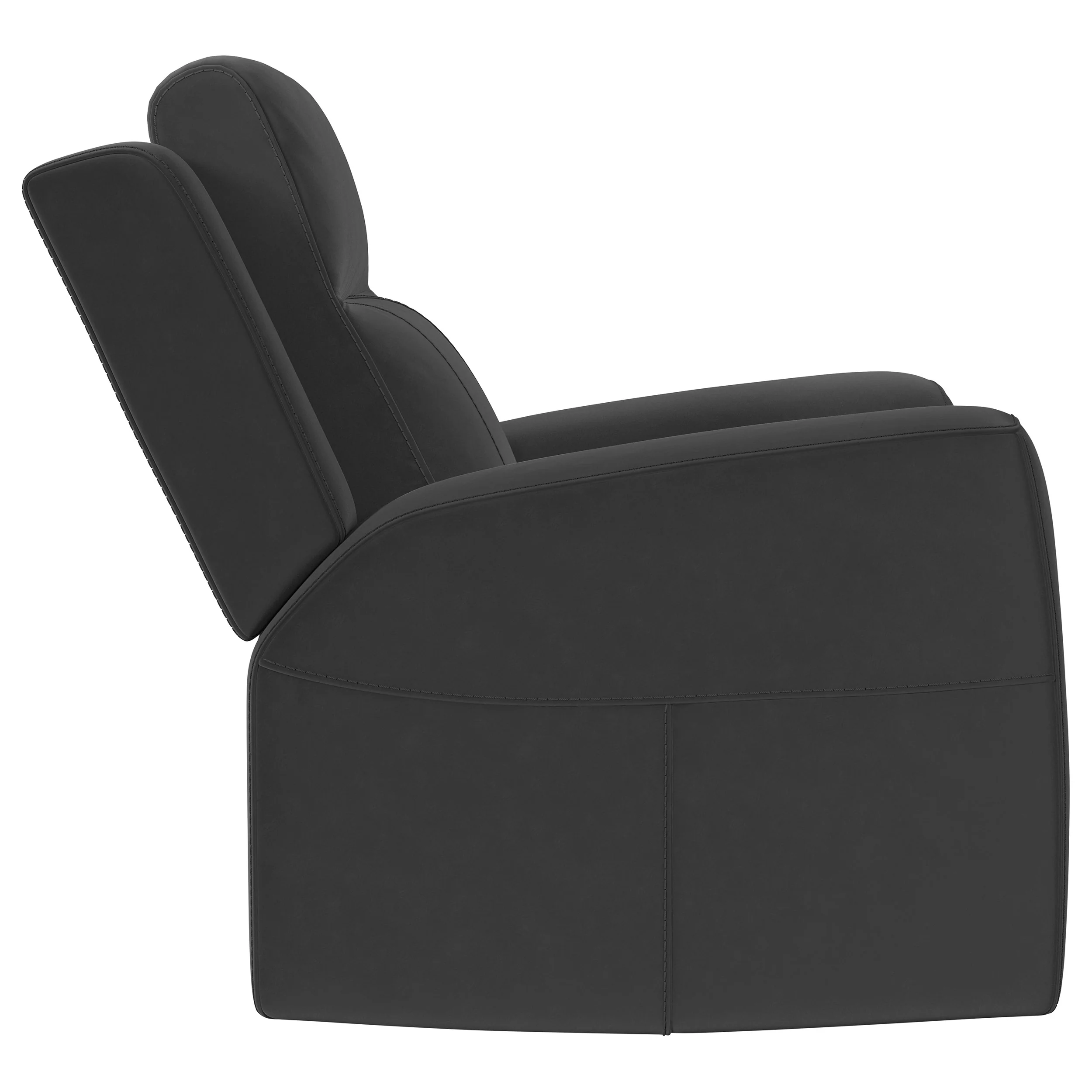 Brentwood Upholstered Rocker Recliner - Dark Charcoal - Image 9