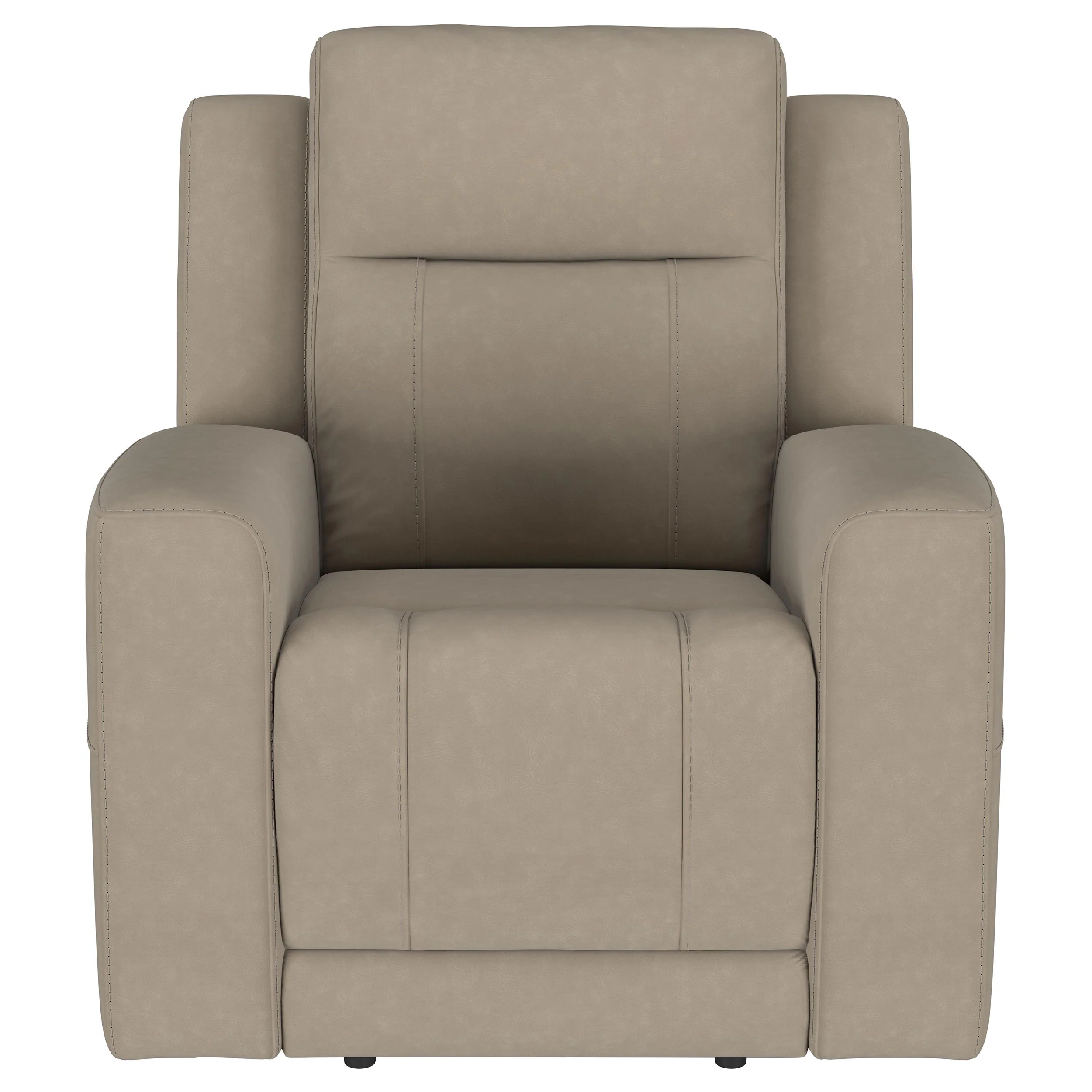 Brentwood Upholstered Rocker Recliner - Taupe - Image 4