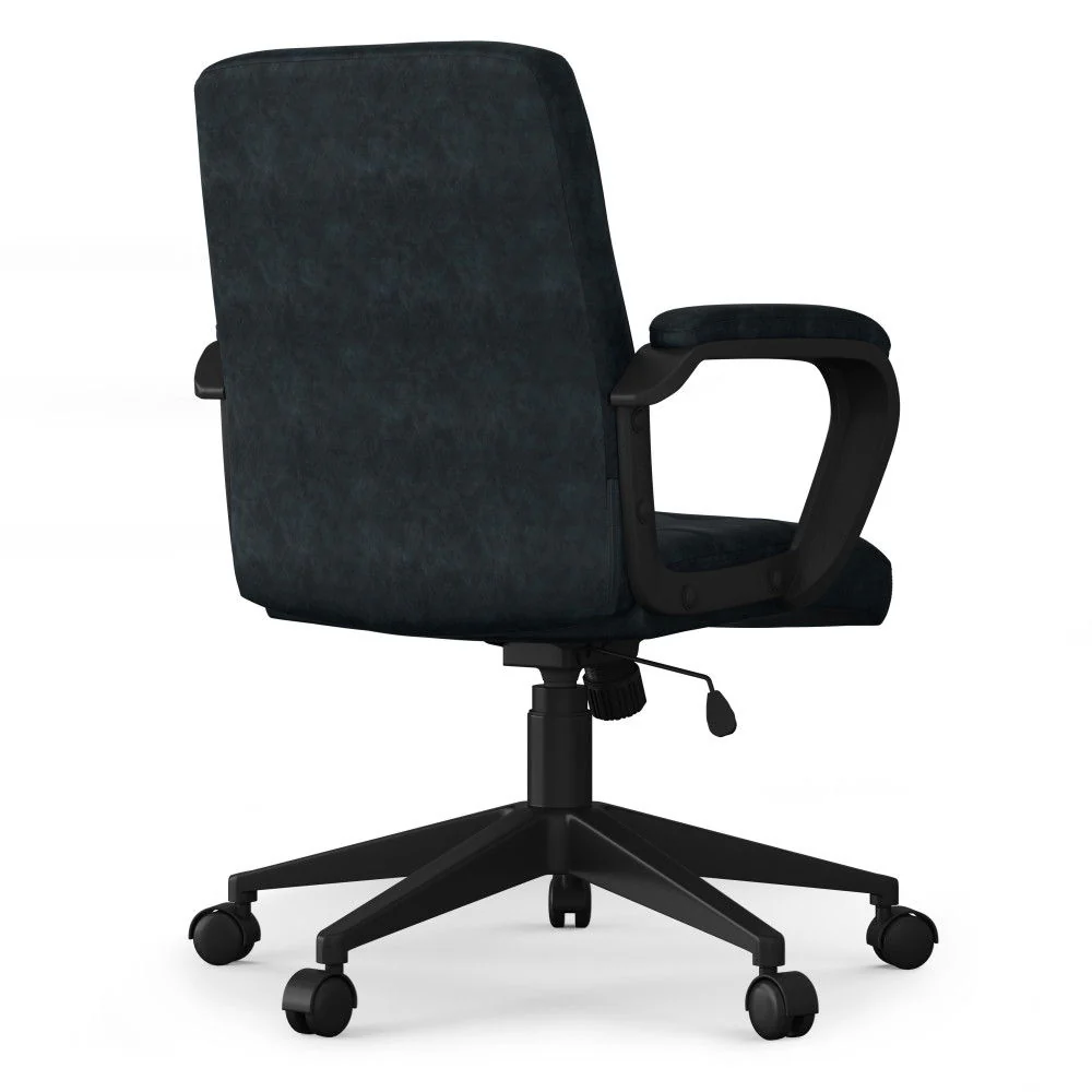 Brewer - Swivel Office Chair - Distressed Blue - Image 5