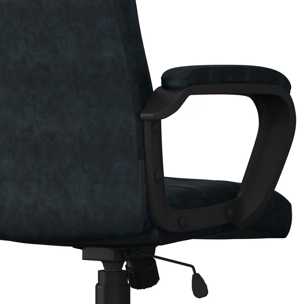 Brewer - Swivel Office Chair - Distressed Blue - Image 9