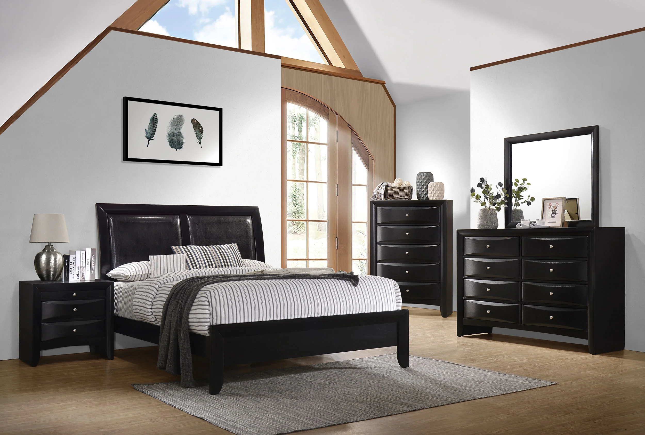 Briana Dresser Mirror - Black - Image 4