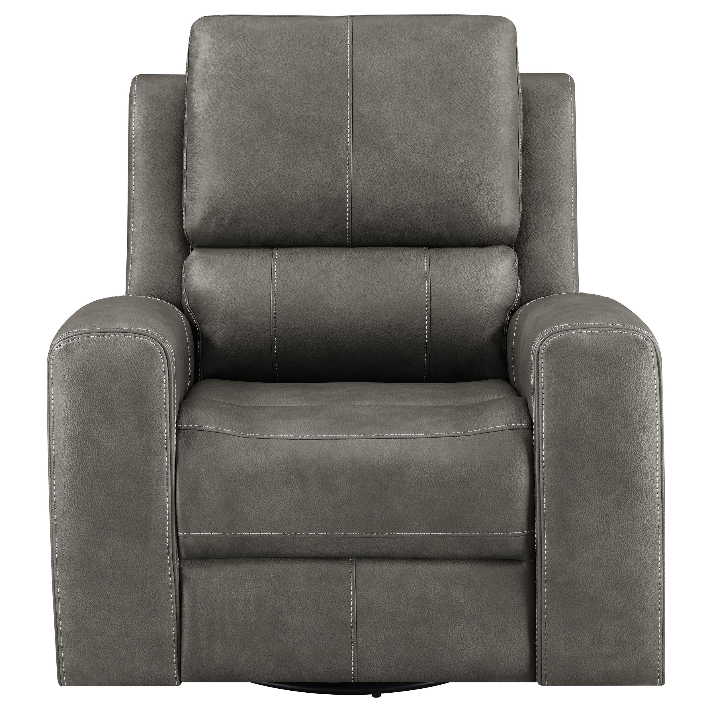 Brickston Triple Power Swivel Glider Recliner Charcoal - Image 2