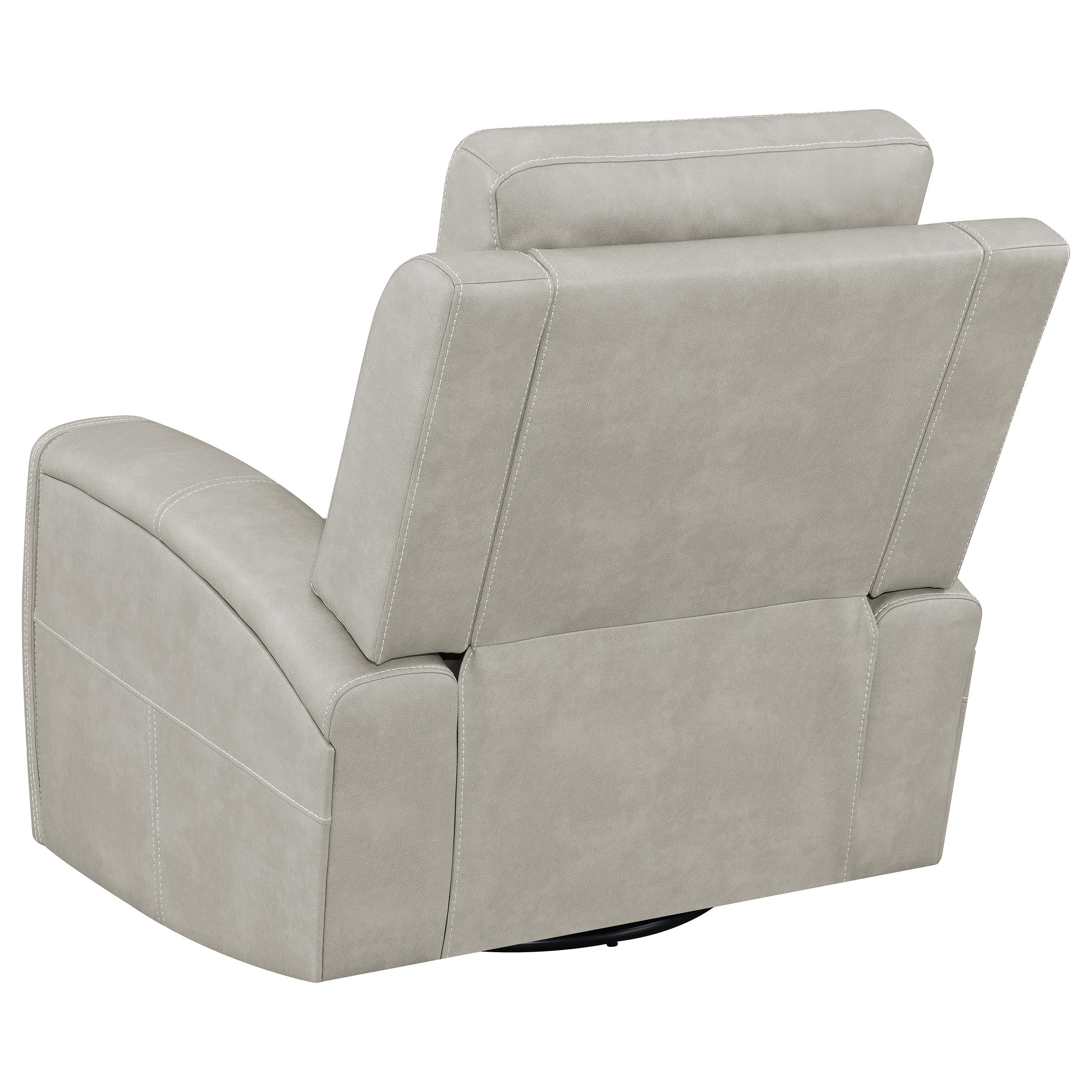 Brickston Triple Power Swivel Glider Recliner in Grey - Image 9