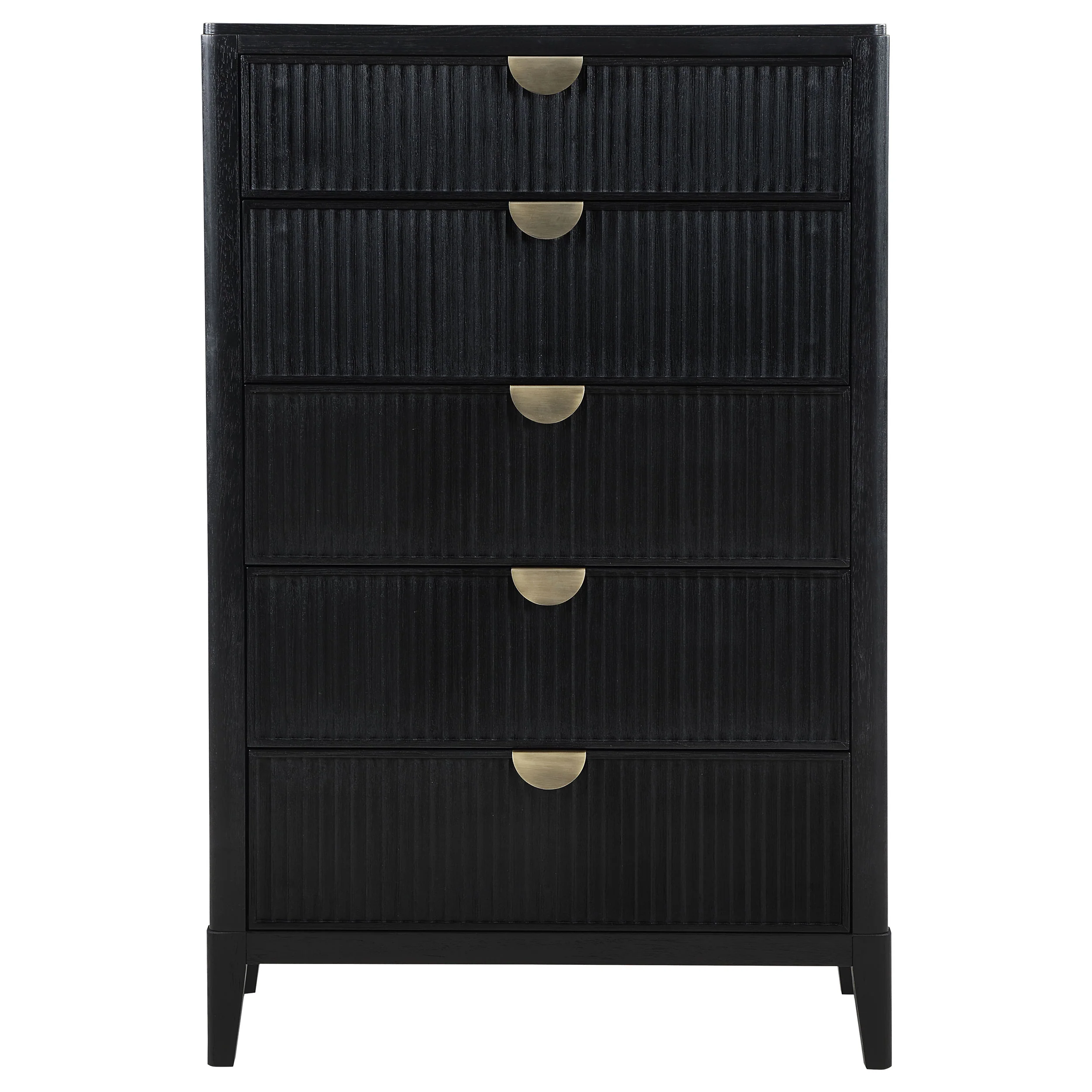 Brookmead 5-Drawer Bedroom Chest, Black - Image 4