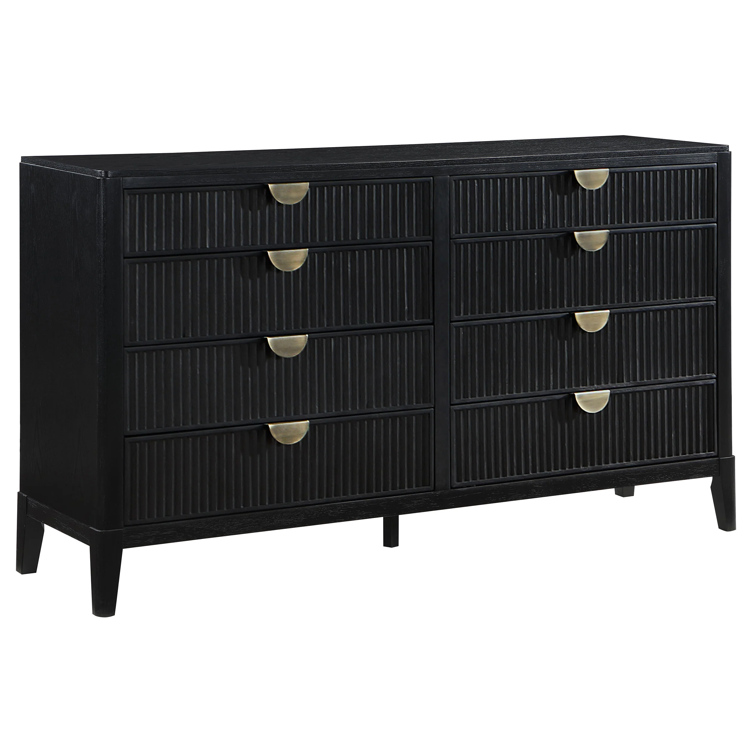 Brookmead 8-Drawer Dresser in Black