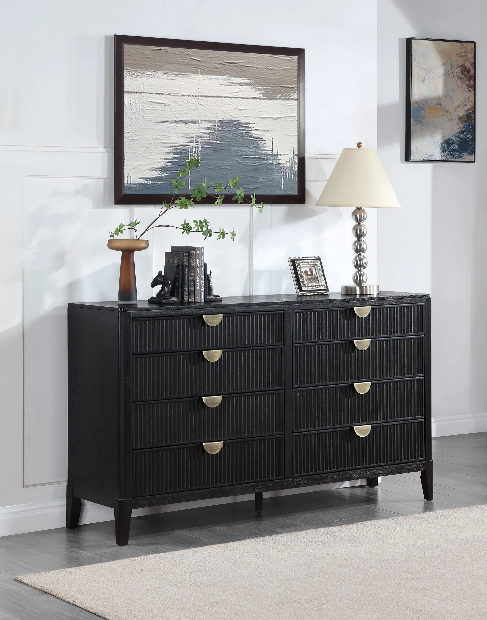 Brookmead 8-Drawer Dresser in Black - Image 4