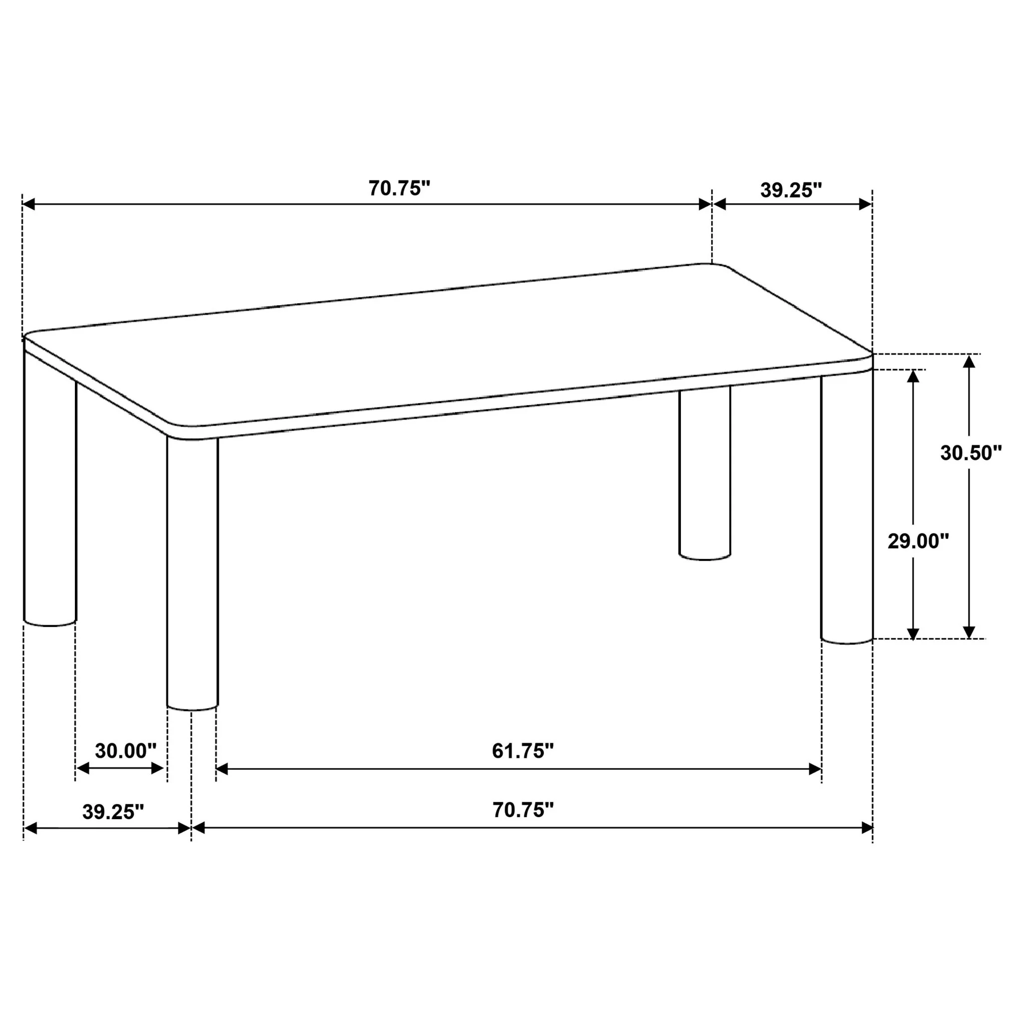 Bryant - Rectangular Dining Table - Brown Oak - Image 8