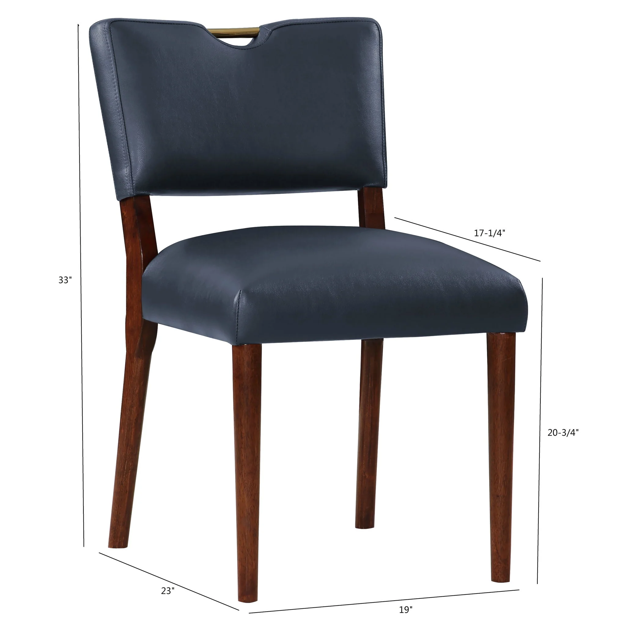 Bryson - Dining Chair (Set of 2) - Dark Navy - Image 5