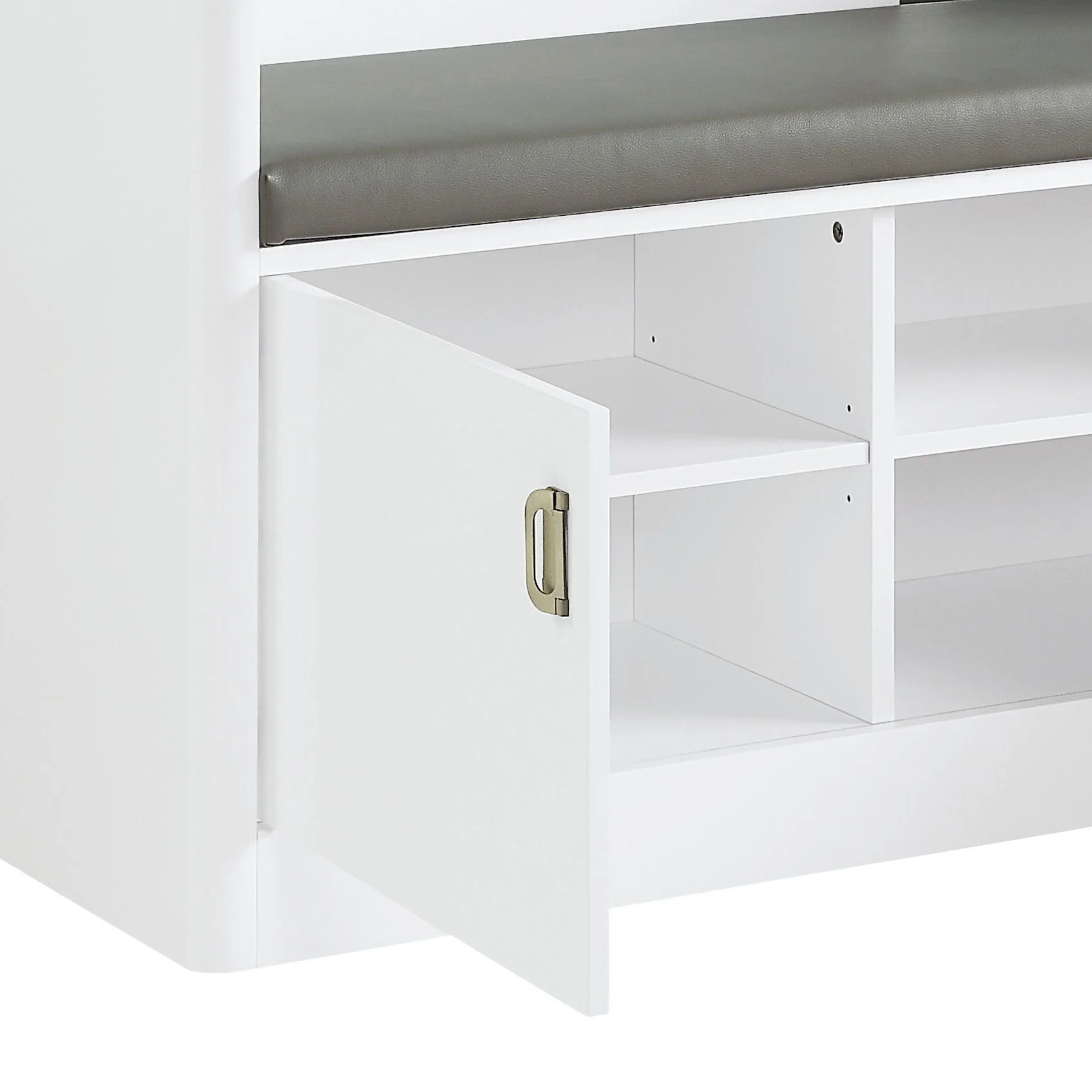 Buck II - High Gloss Hall Tree - White - Image 7
